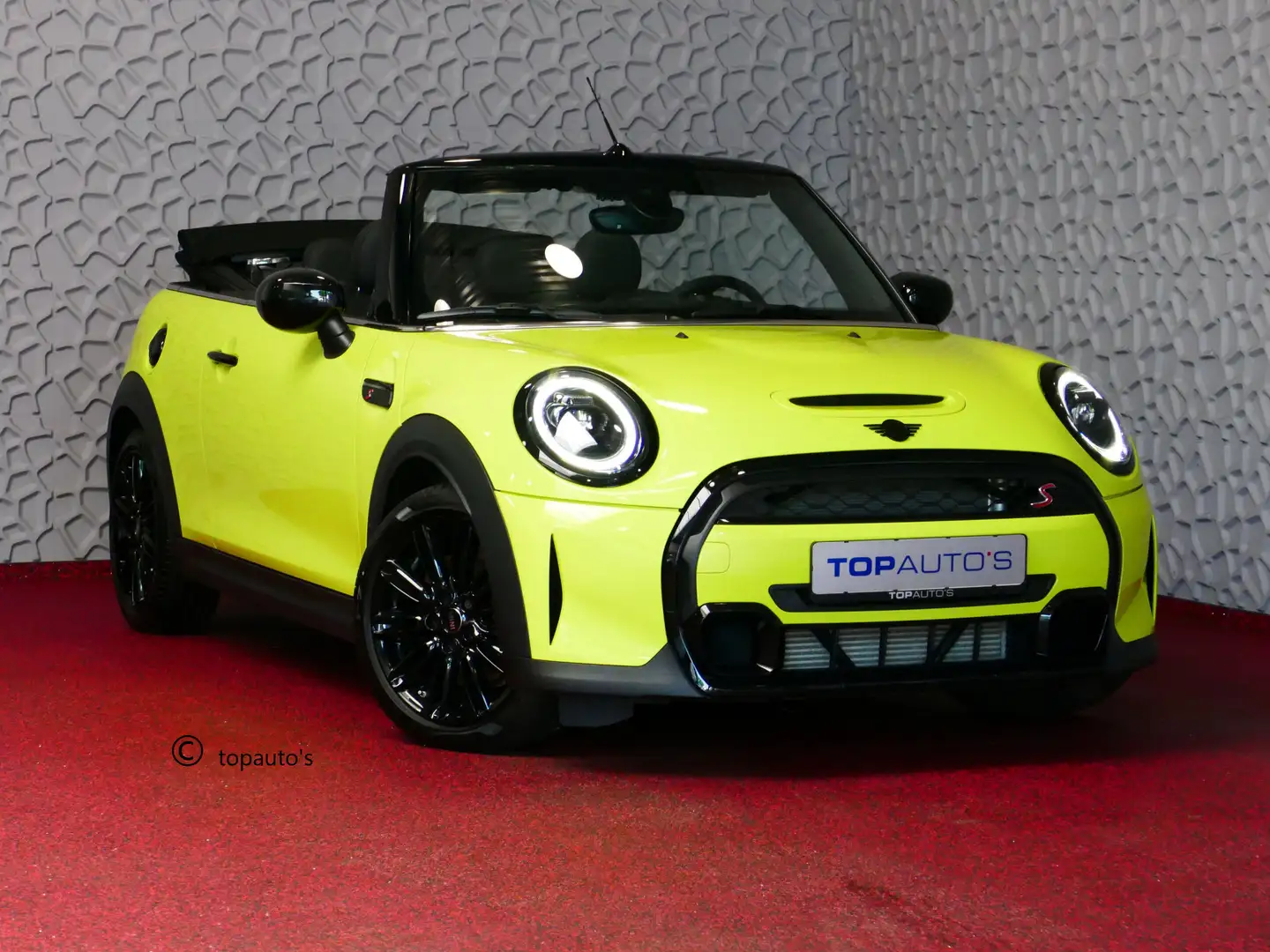 MINI Cooper S Cabrio Mini 2.0 180PK ESSENTIAL BLACK PACK LEER CARPLAY L Giallo - 1