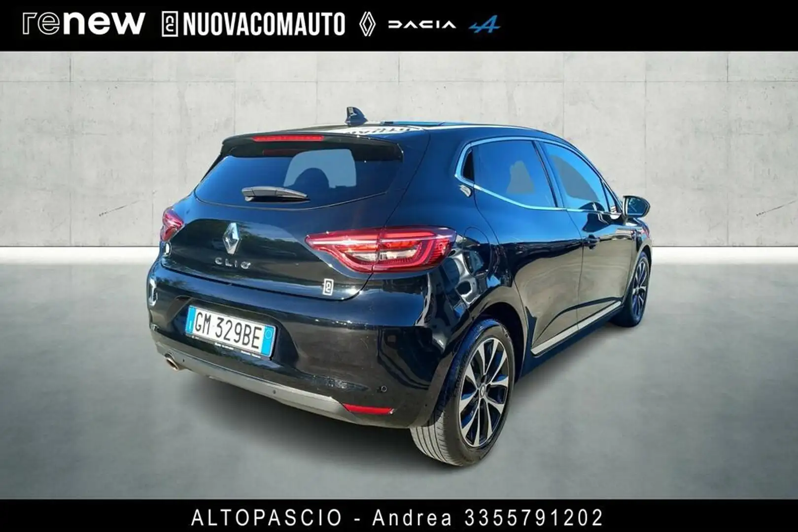 Renault Clio 1.0 tce Intens Gpl 100cv my21 Zwart - 2