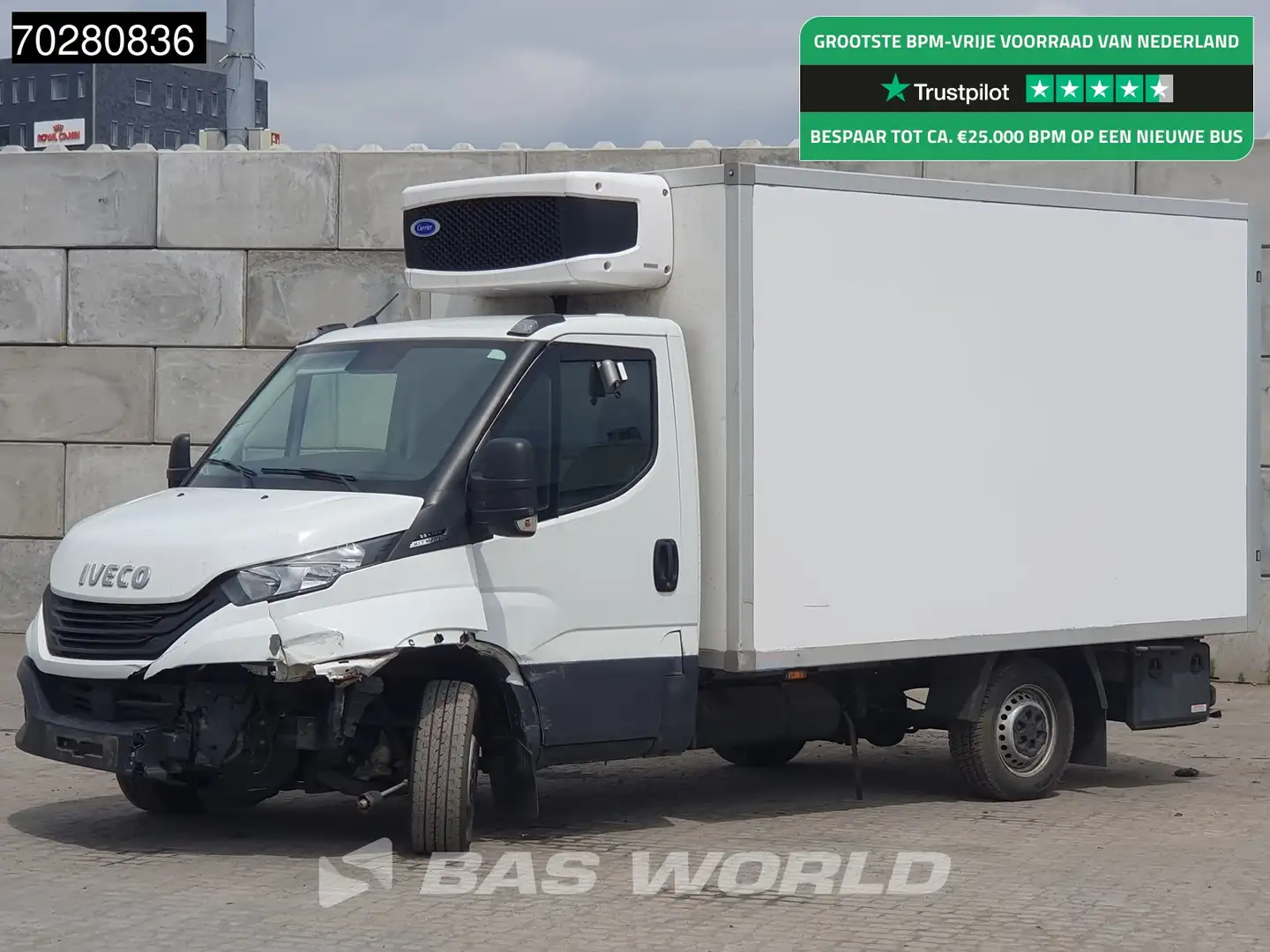 Iveco Daily 35S16 SCHADE! Koelwagen Zijdeur Carrier Xarios Air Wit - 1