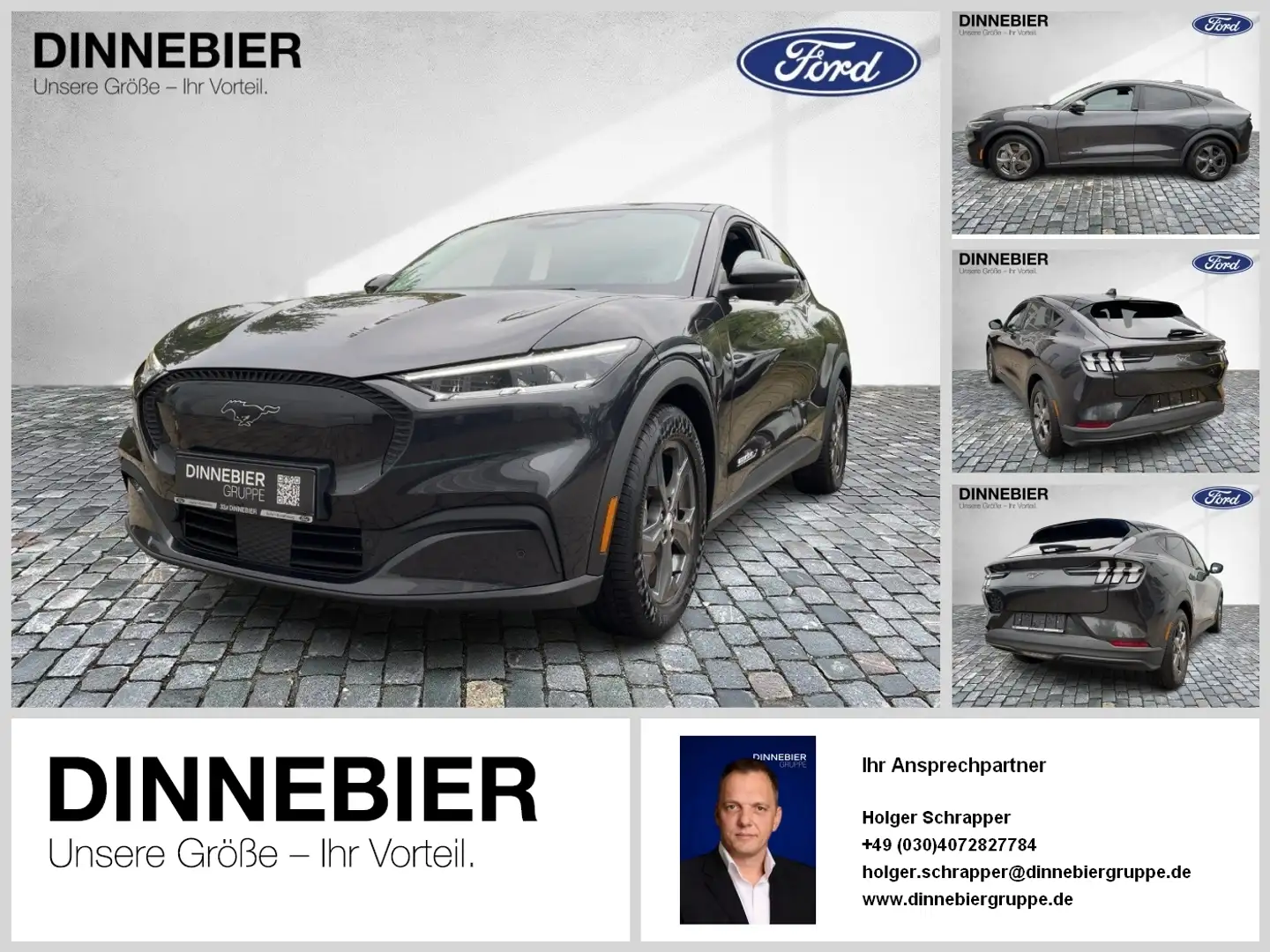 Ford Mustang Mach-E Ext.Ran+LED+Kamera+Navi+iACC+LM Gris - 1
