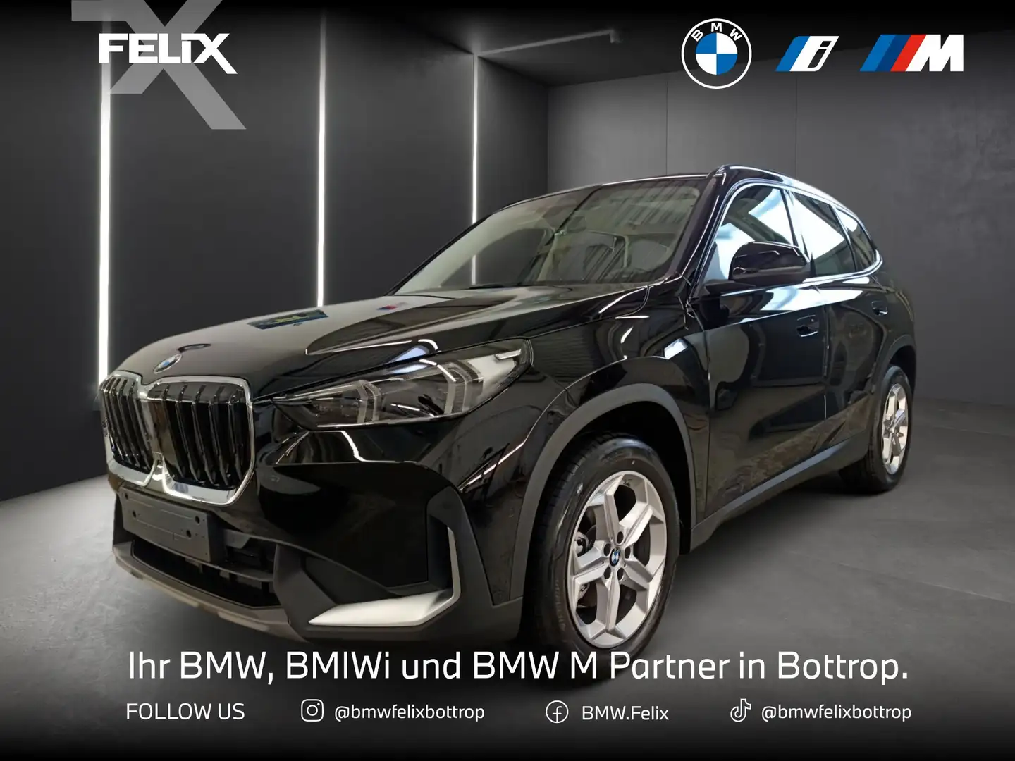 BMW X1 xDrive20d ALLRAD+PREMIUMPAKET+18"+DRIVING+PARKING Black - 1