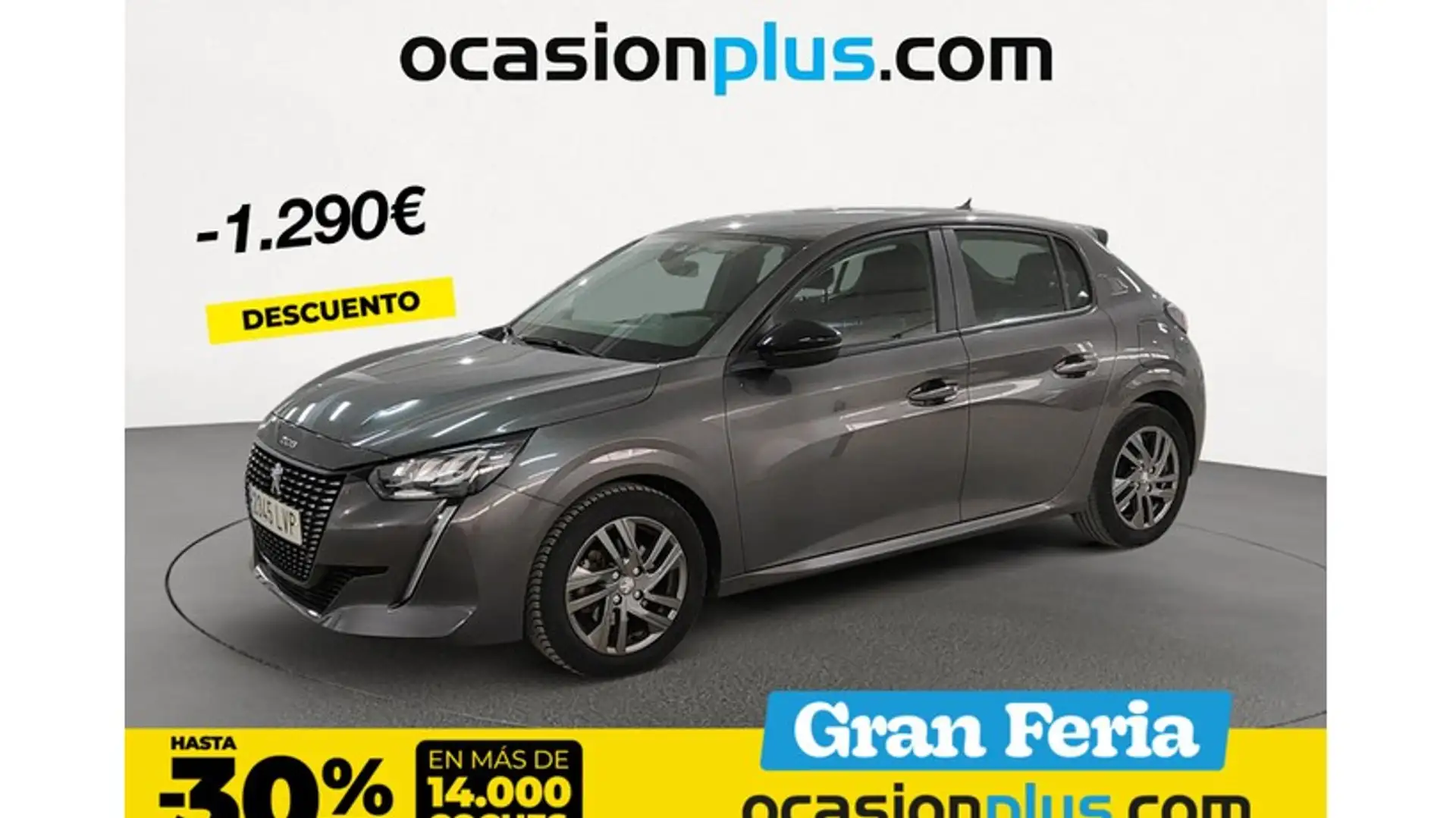 Peugeot 208 1.2 Puretech S&S Active Pack 100 Gris - 1