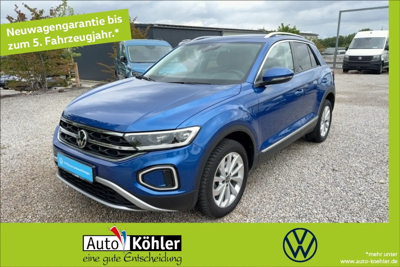 Volkswagen T-Roc Style TSi DSG ACC Massage FLA ParkAss. LM Blau - 1