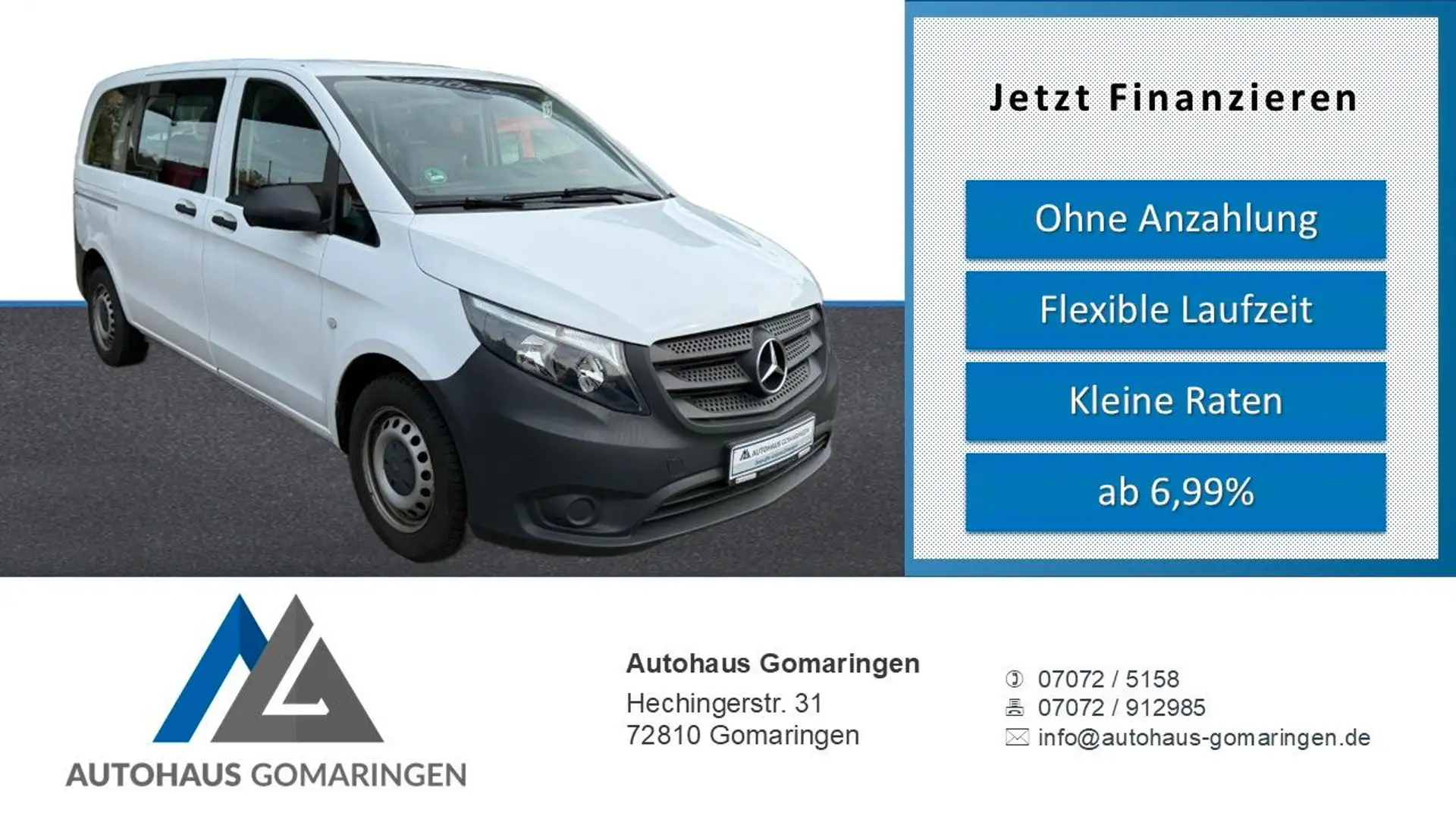 Mercedes-Benz Vito Tourer 114 CDI *KLIMA*7-SITZE*LEDER* Weiß - 1