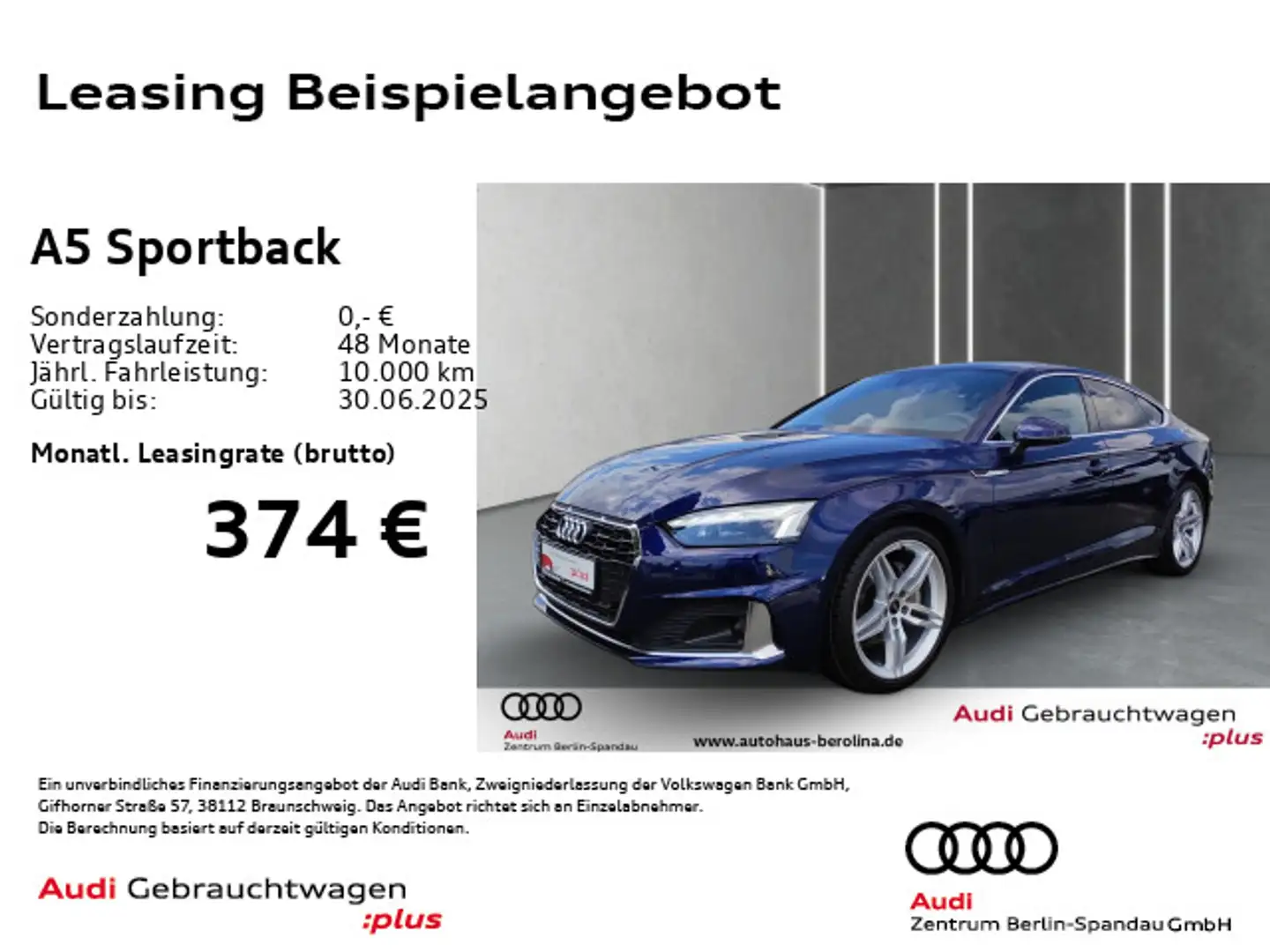 Audi A5 40 TFSI S line int. S tronic *NAV+* Blau - 1