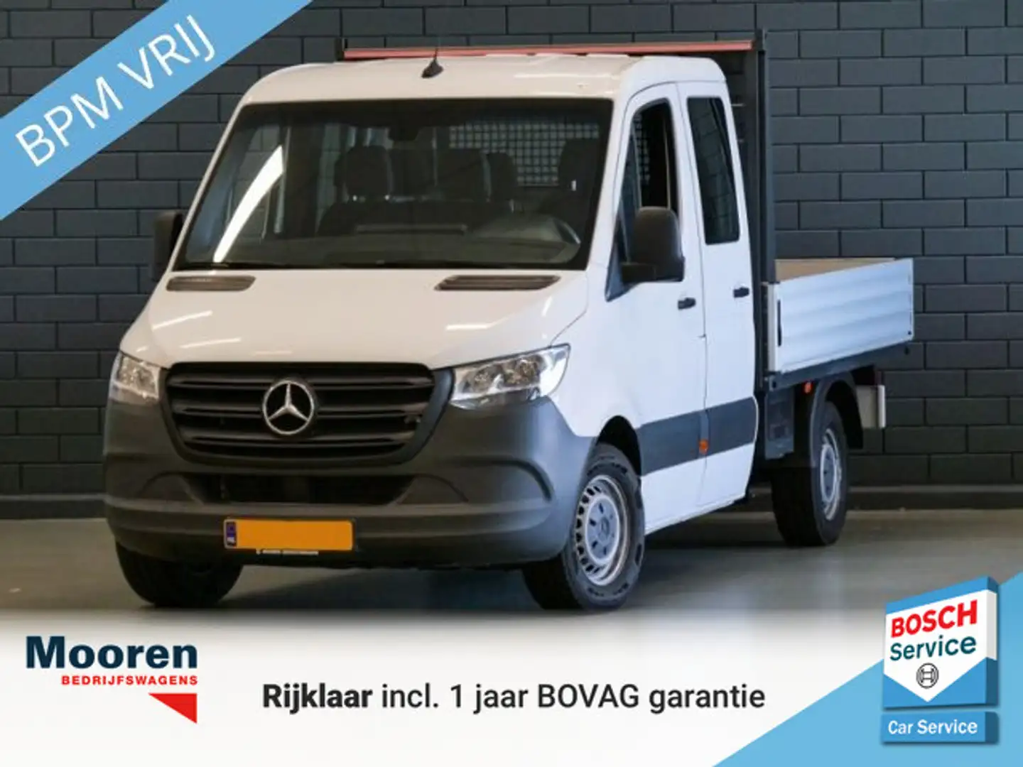Mercedes-Benz Sprinter 315 CDI Dubbele Cabine Open Laadbak 7 pers. | CRUI Білий - 1