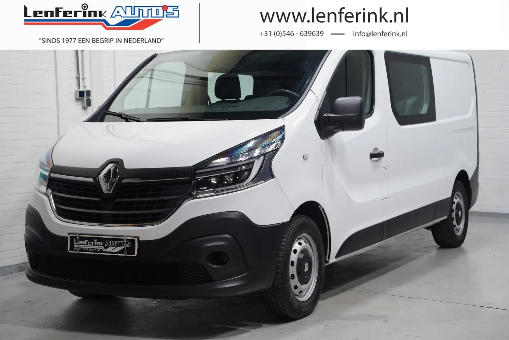 Renault Trafic 2.0 dCi 120 pk L2 Dubbel Cabine Airco, Isofix Keyl Wit - 1