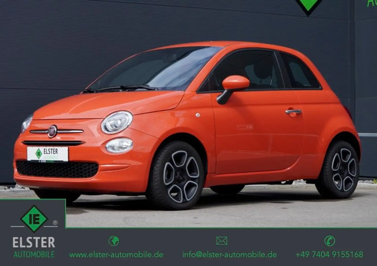Fiat 500 Club 6-Gang HYBRID Klima CarPlay 15"Alufelg. Orange - 1