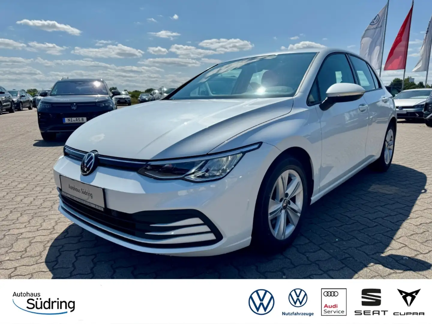 Volkswagen Golf VIII 1,0 TSI Life AppConnect Rückfahrk. Blanc - 1