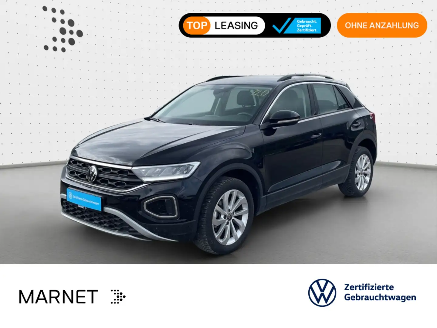 Volkswagen T-Roc Life 1.5 TSI* Navi*AHK*Ganzjahresreifen 17 Zwart - 1