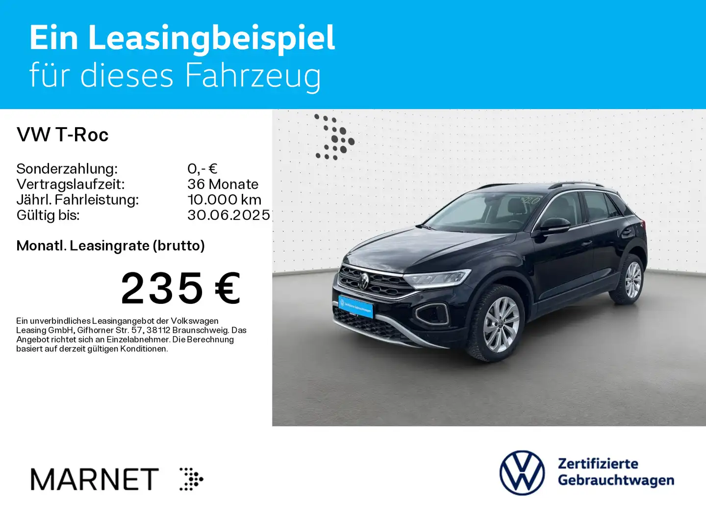 Volkswagen T-Roc Life 1.5 TSI* Navi*AHK*Ganzjahresreifen 17 Zwart - 2