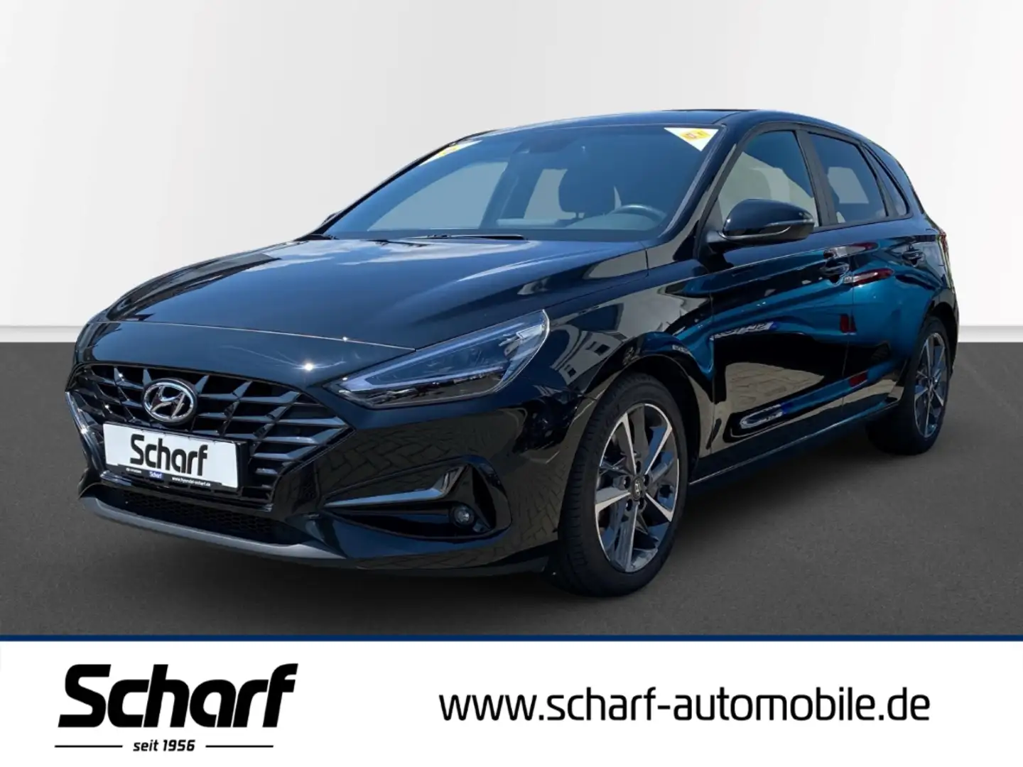 Hyundai i30 1.0 T-GDI Connect & Go Navi LED AC/A SHZ Rü.CAM Noir - 1