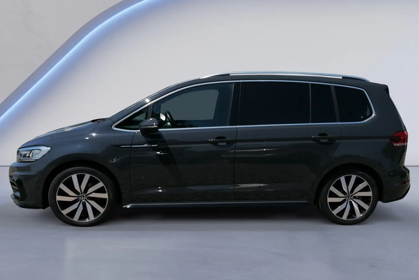 Volkswagen Touran 1.5 TSI DSG R Line AHK+7-SITZE+PANO+RFK+ Gris - 2
