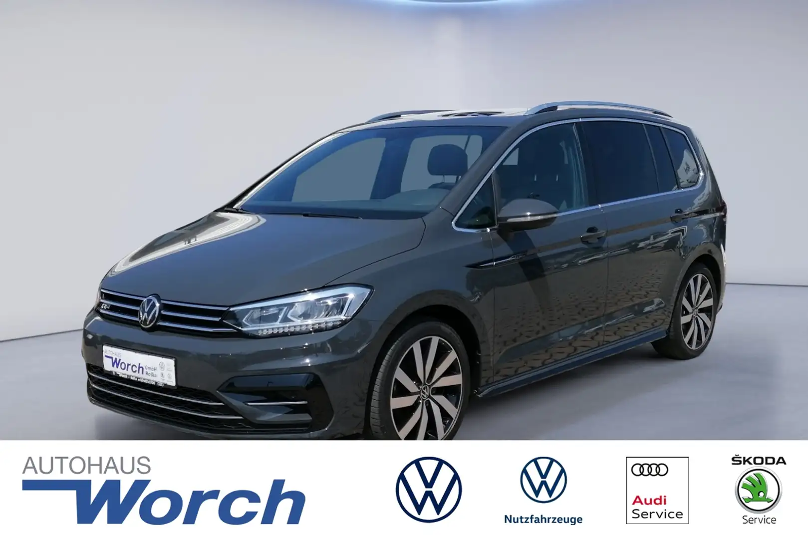 Volkswagen Touran 1.5 TSI DSG R Line AHK+7-SITZE+PANO+RFK+ Gris - 1