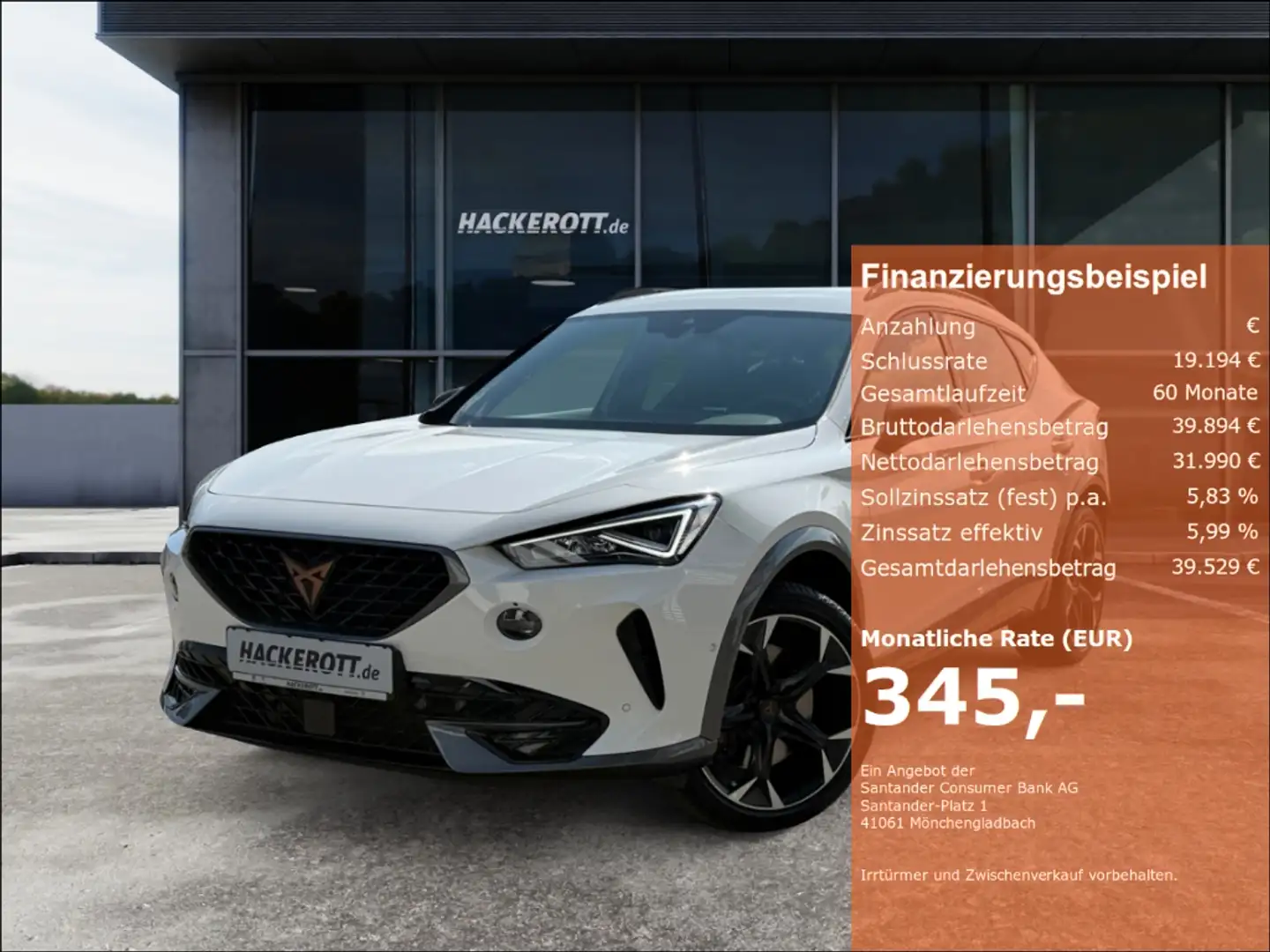 CUPRA Formentor VZ 4Drive 2.0 TSI DSG PDC ACC Navi Weiß - 1