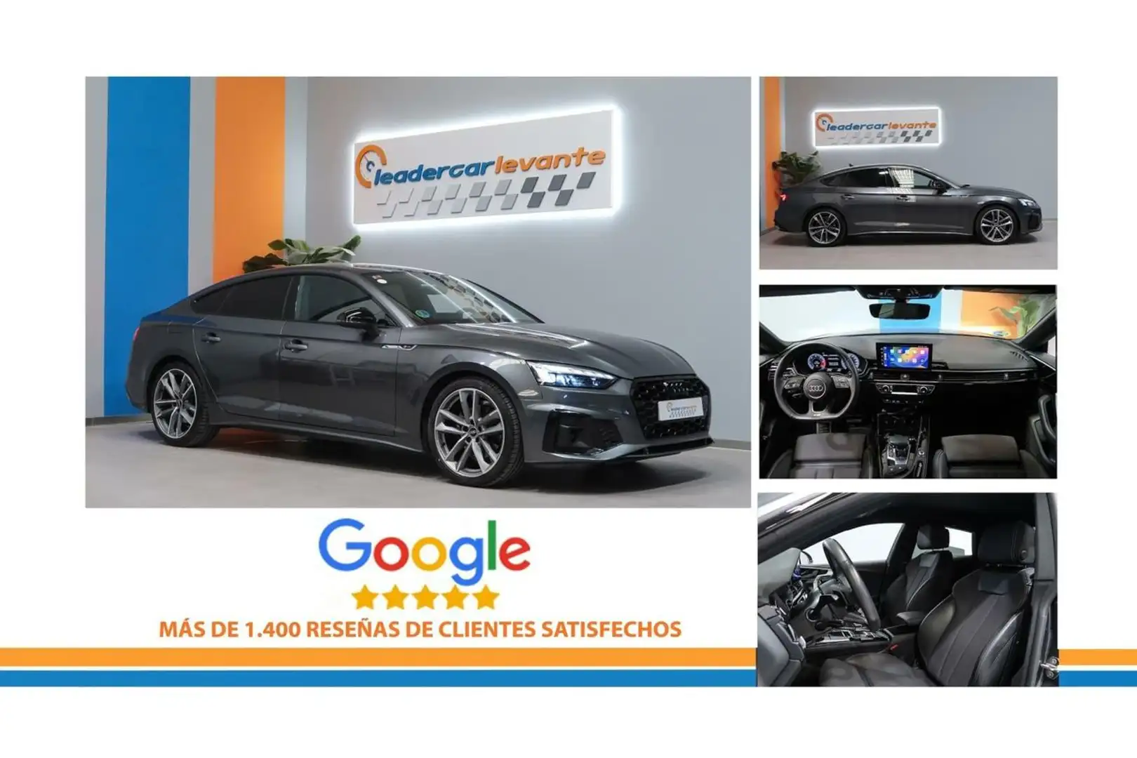 Audi A5 SPORTBACK BLACKLINE 35 TDI 163CV STRONIC Grijs - 2