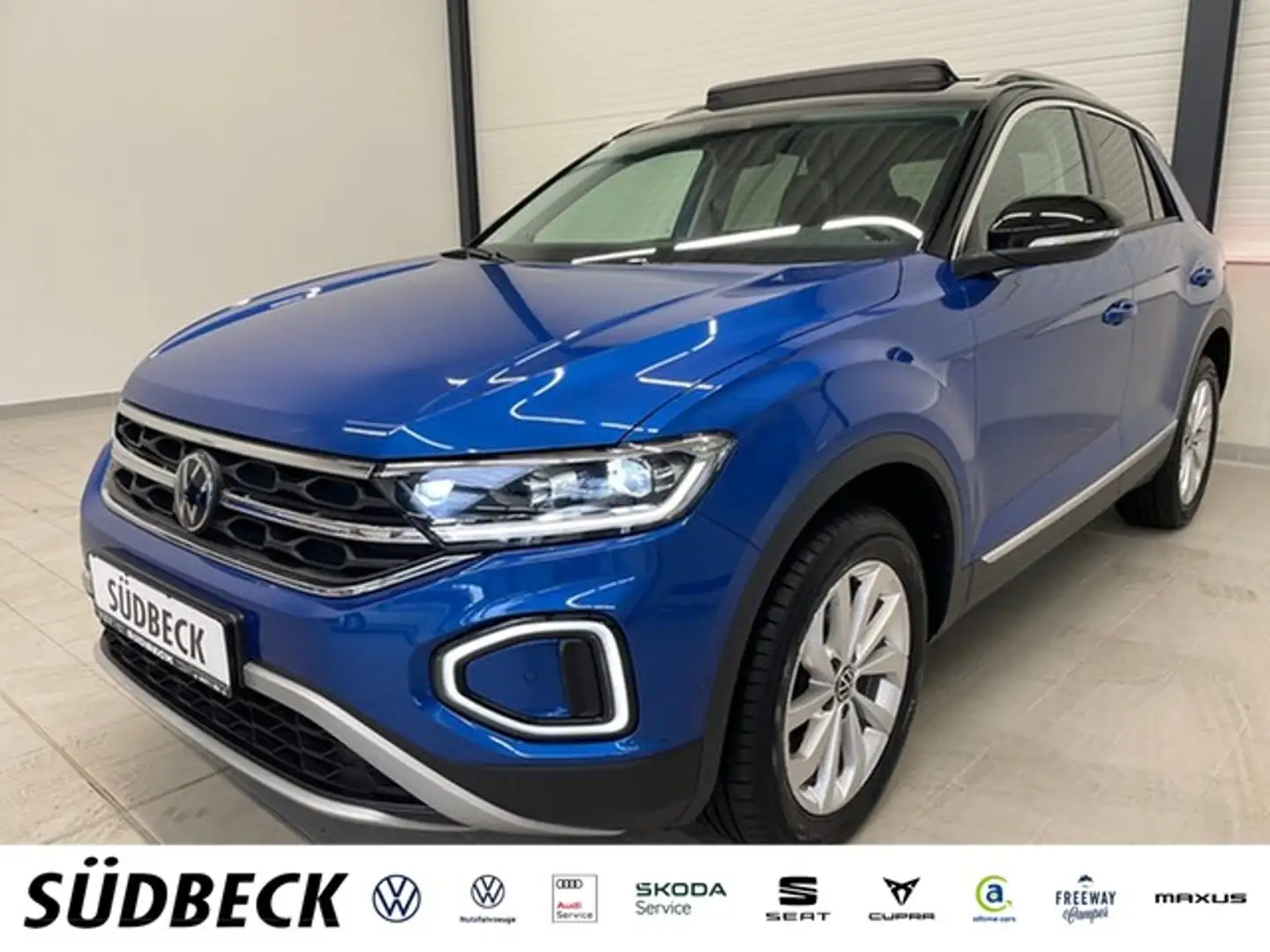 Volkswagen T-Roc 2.0 TDI Style LANE+ACC+APP+PANO+SOUND-BEATS+KAM... Blau - 1