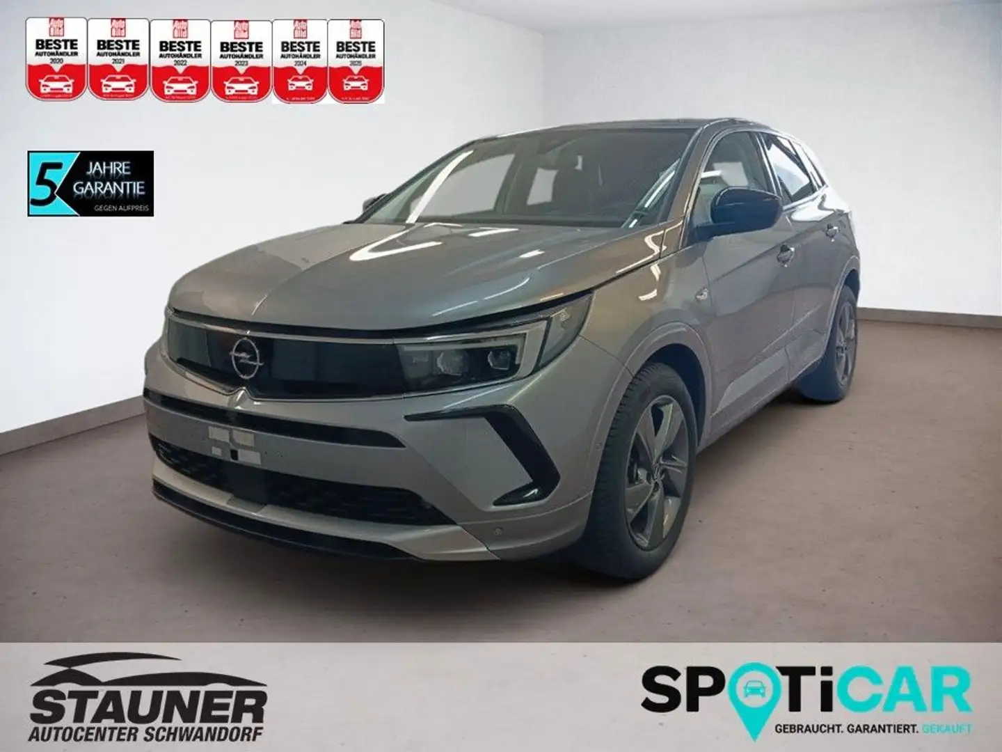 Opel Grandland X Grandland Elegance 1.2 Turbo S/S 6G *MATRIX*AHK* Argent - 1