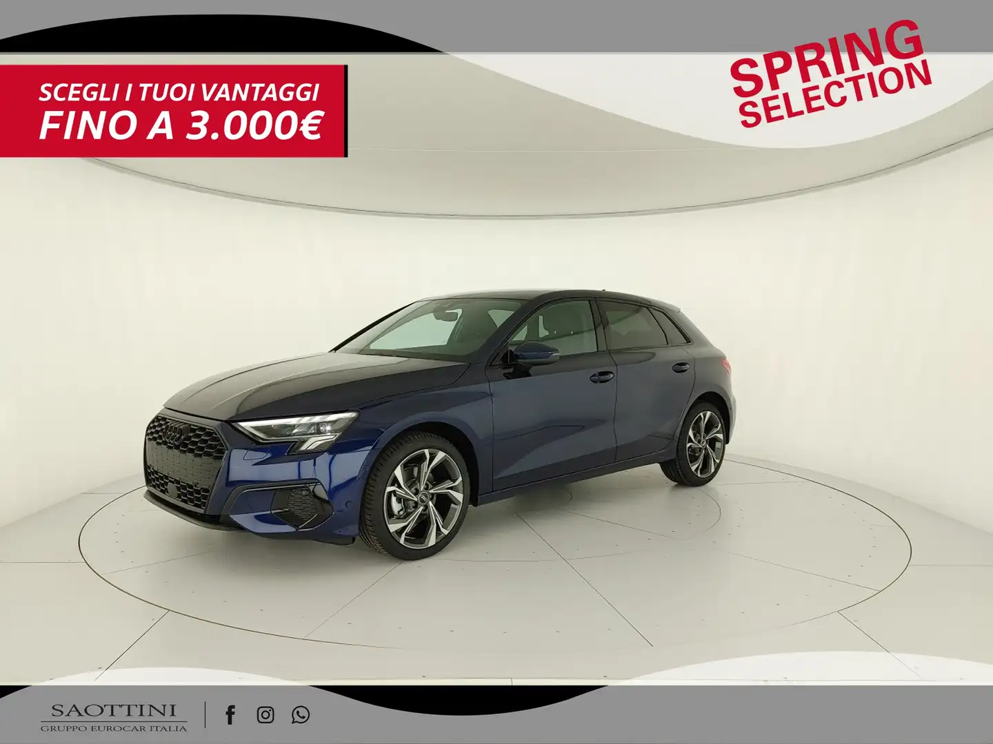 Audi A3 Sportback 35 1.5 TFSI Business Advanced S tronic Blu/Azzurro - 1