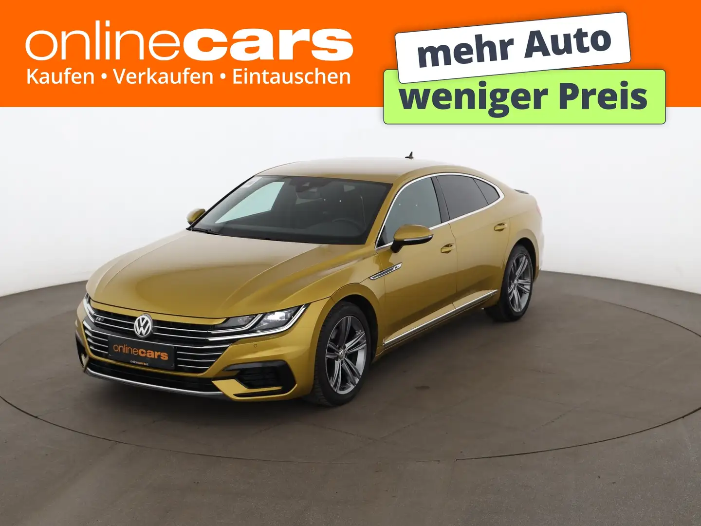 Volkswagen Arteon 2.0 TDI R-Line LED RADAR NAVI LEDER ASSIST Gelb - 1