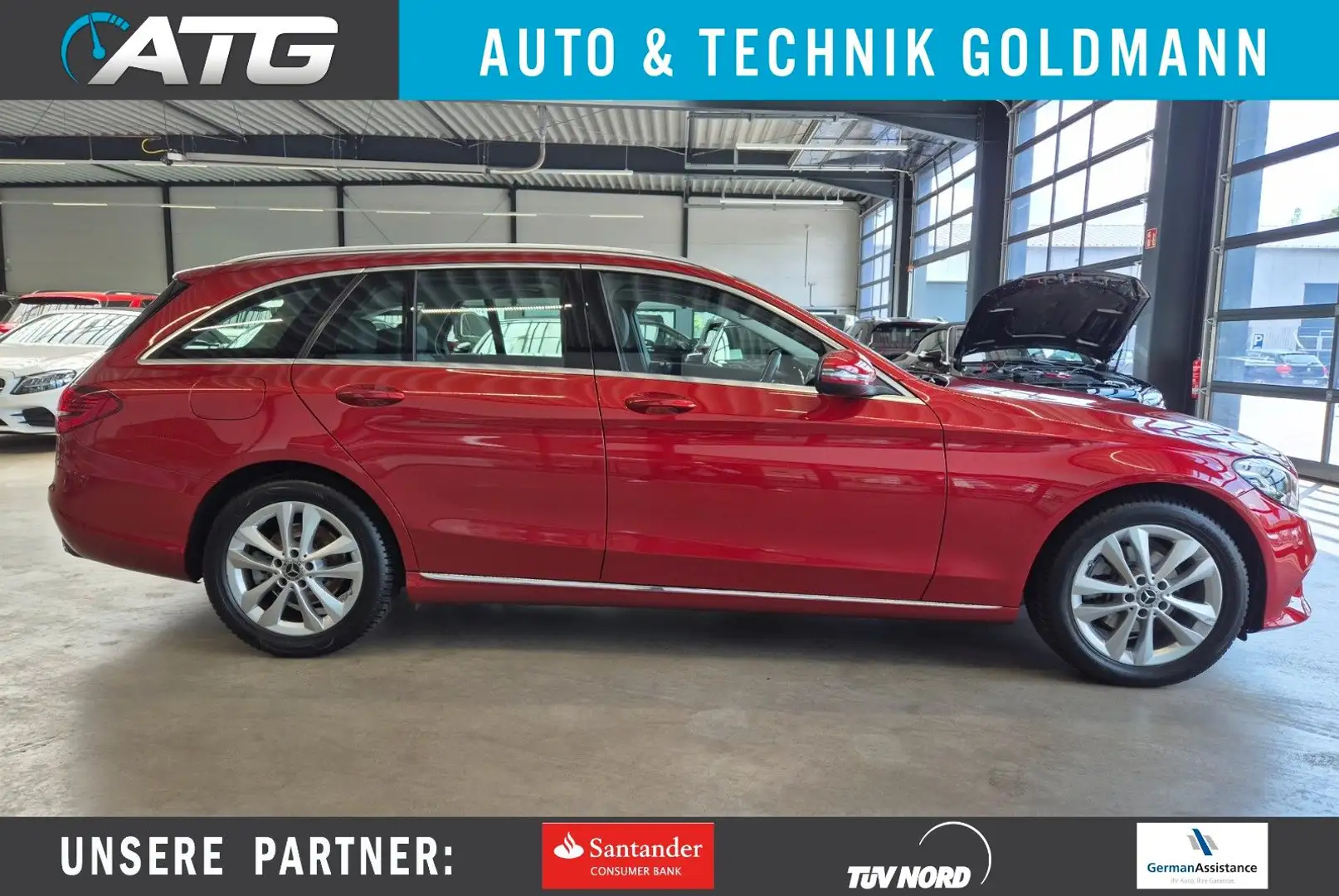 Mercedes-Benz C 220 d T AVANTGARDE SITZ+STANDHZ PANO LED DISTRO Czerwony - 1