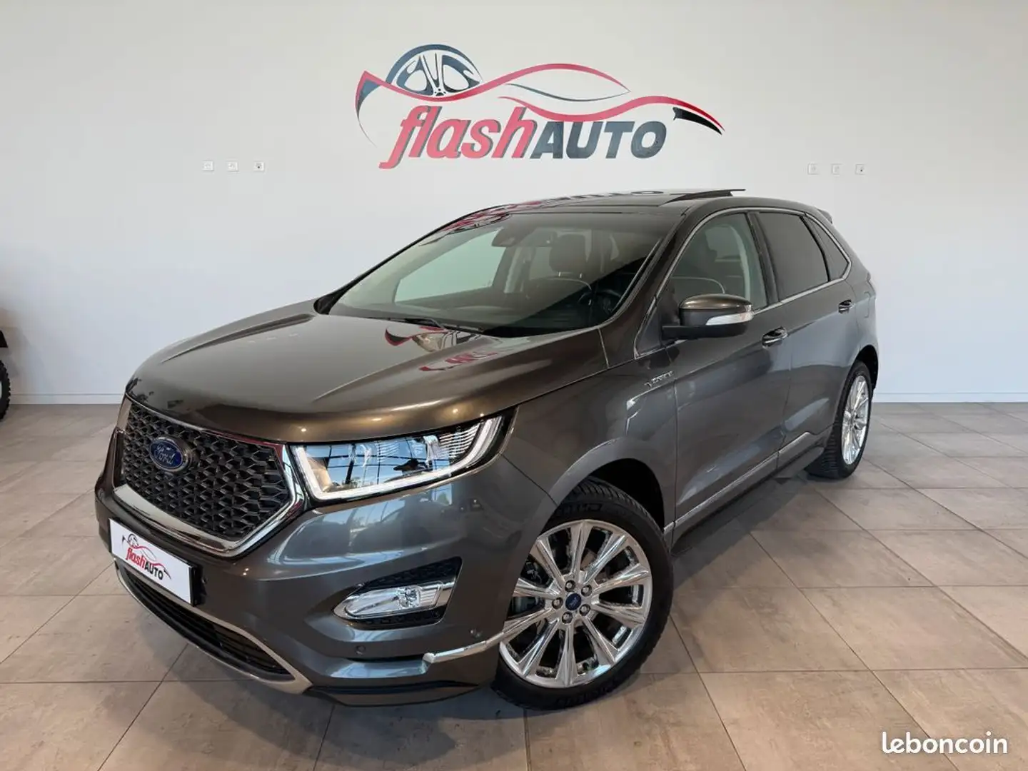 Ford Edge 2.0 TDCi 4X4 POWERSHIFT 210cv VIGNALE-BVA-2017 Gris - 1