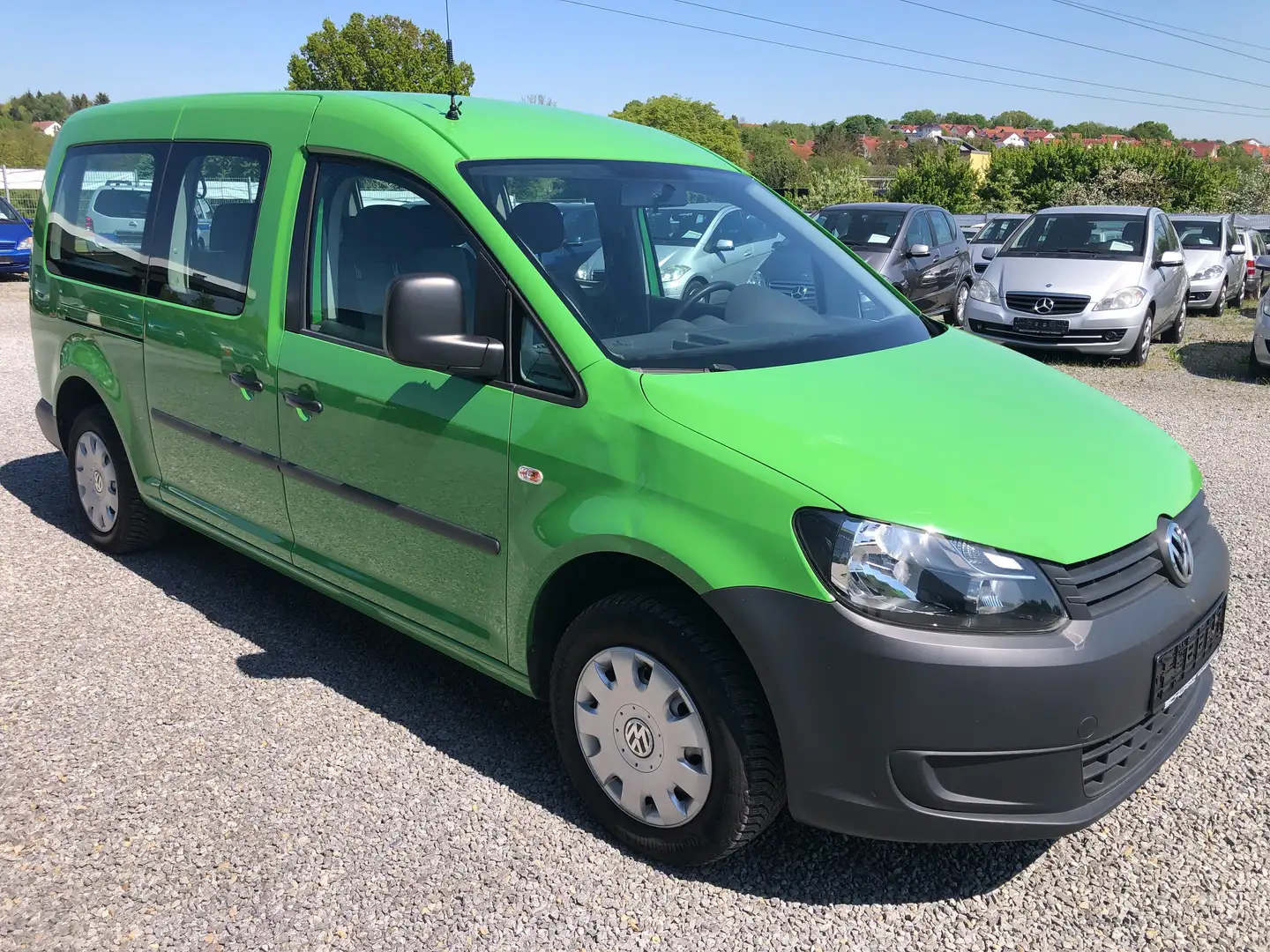 Volkswagen Caddy 2,0 Maxi EcoFuel Trendline*AHK*Klima*1.Hand* Verde - 2