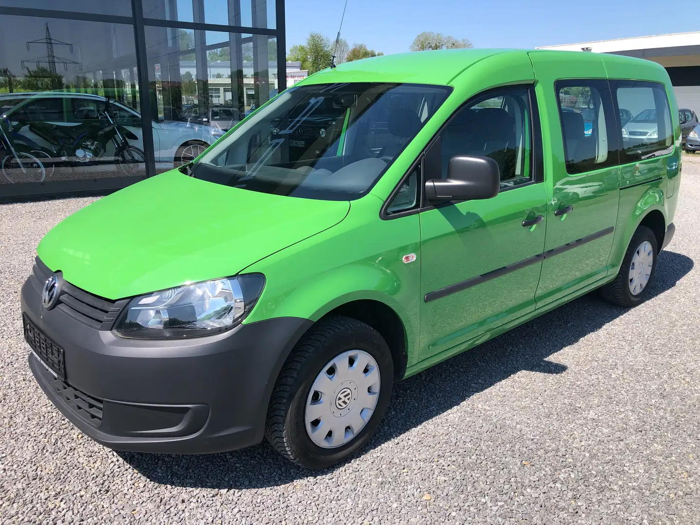 Volkswagen Caddy 2,0 Maxi EcoFuel Trendline*AHK*Klima*1.Hand* Verde - 1
