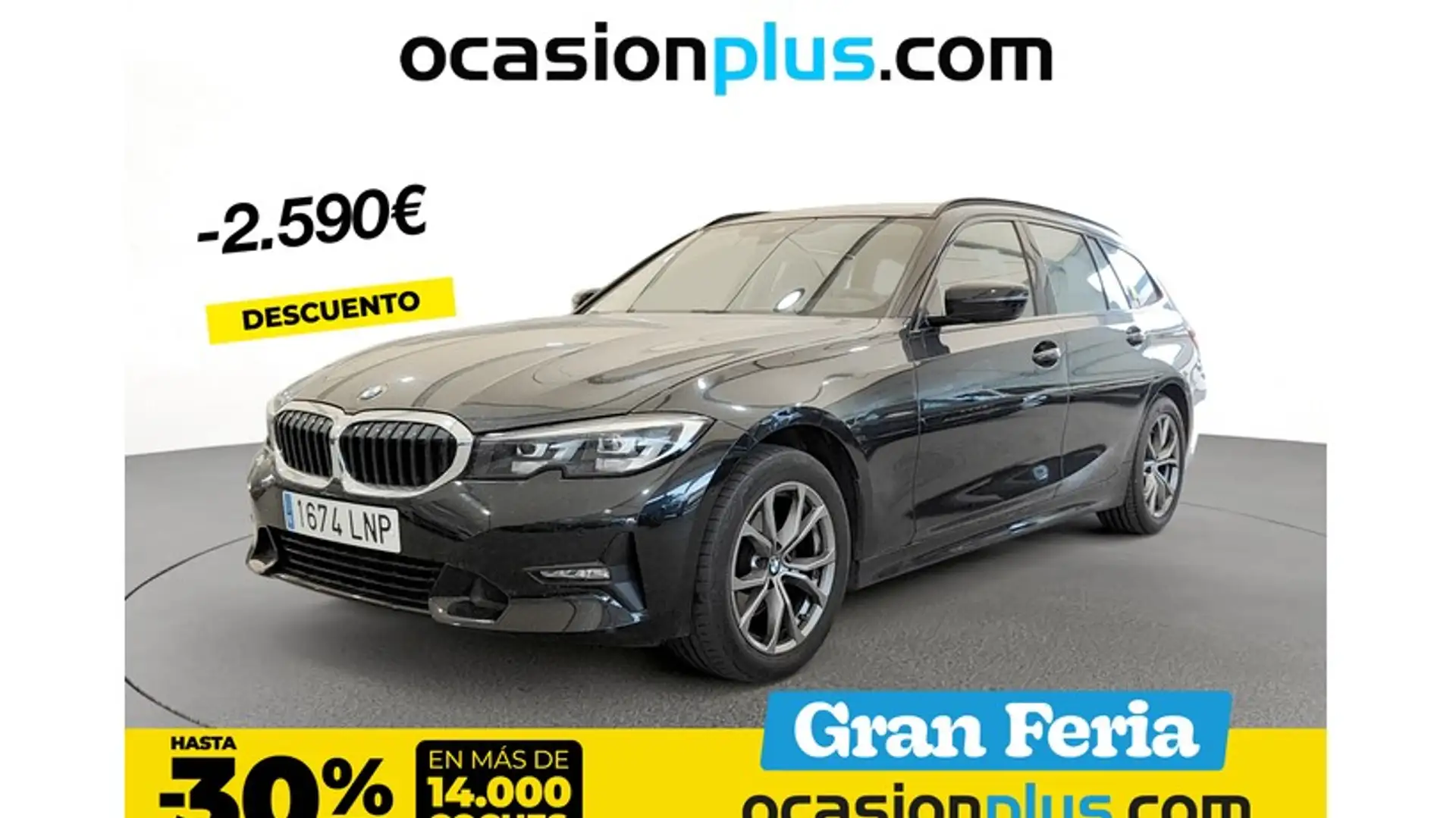 BMW 320 320dA Touring Negro - 1