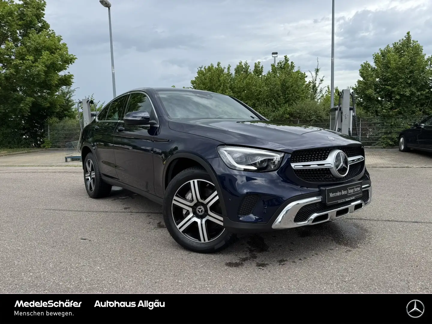 Mercedes-Benz GLC 300 GLC 300 de 4M Coupé Dist AHK Sitzklim MLED Leder Blau - 2