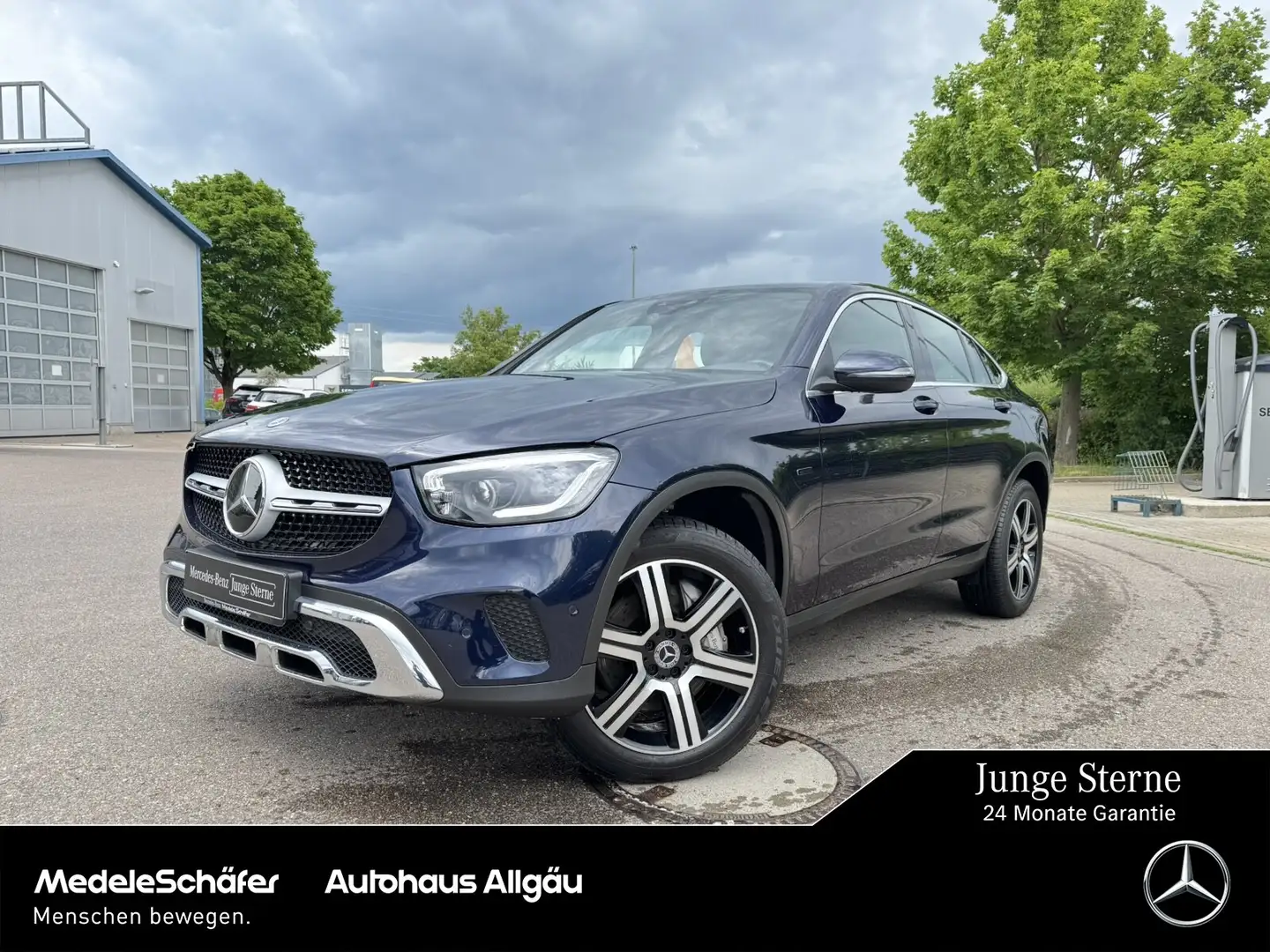 Mercedes-Benz GLC 300 GLC 300 de 4M Coupé Dist AHK Sitzklim MLED Leder Blau - 1