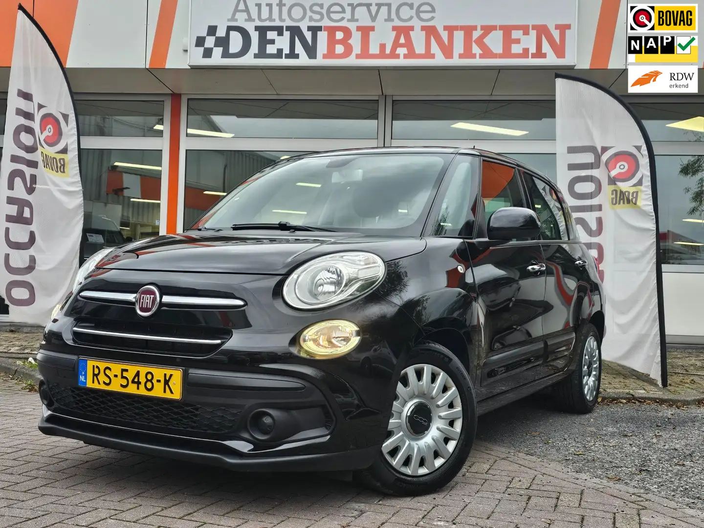 Fiat 500L 105 PK TwinAir Turbo PopStar BJ.2018 / Airco / Cru Zwart - 1
