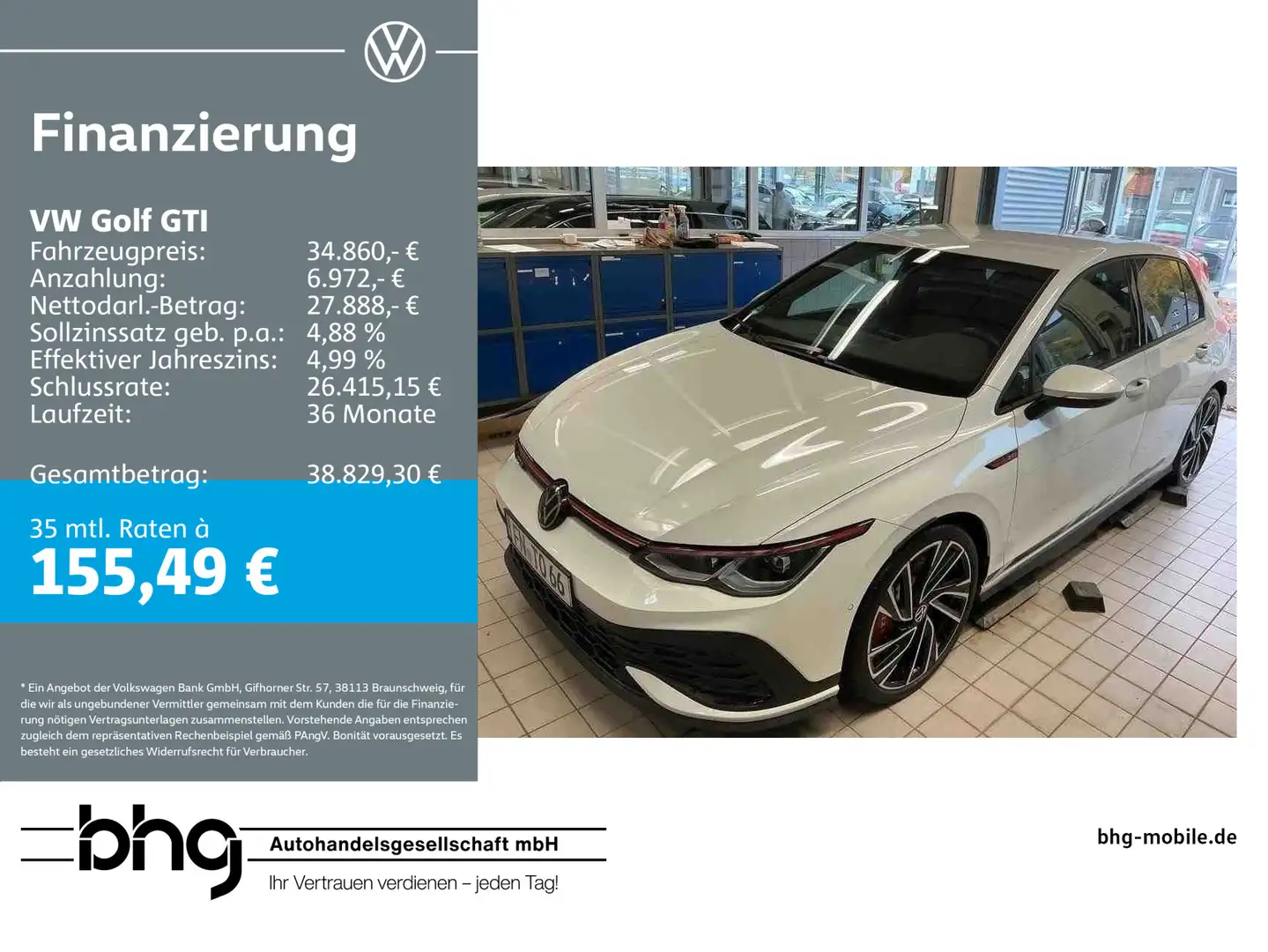 Volkswagen Golf GTI 2.0 TSI DSG CLUBSPORT Blanc - 1