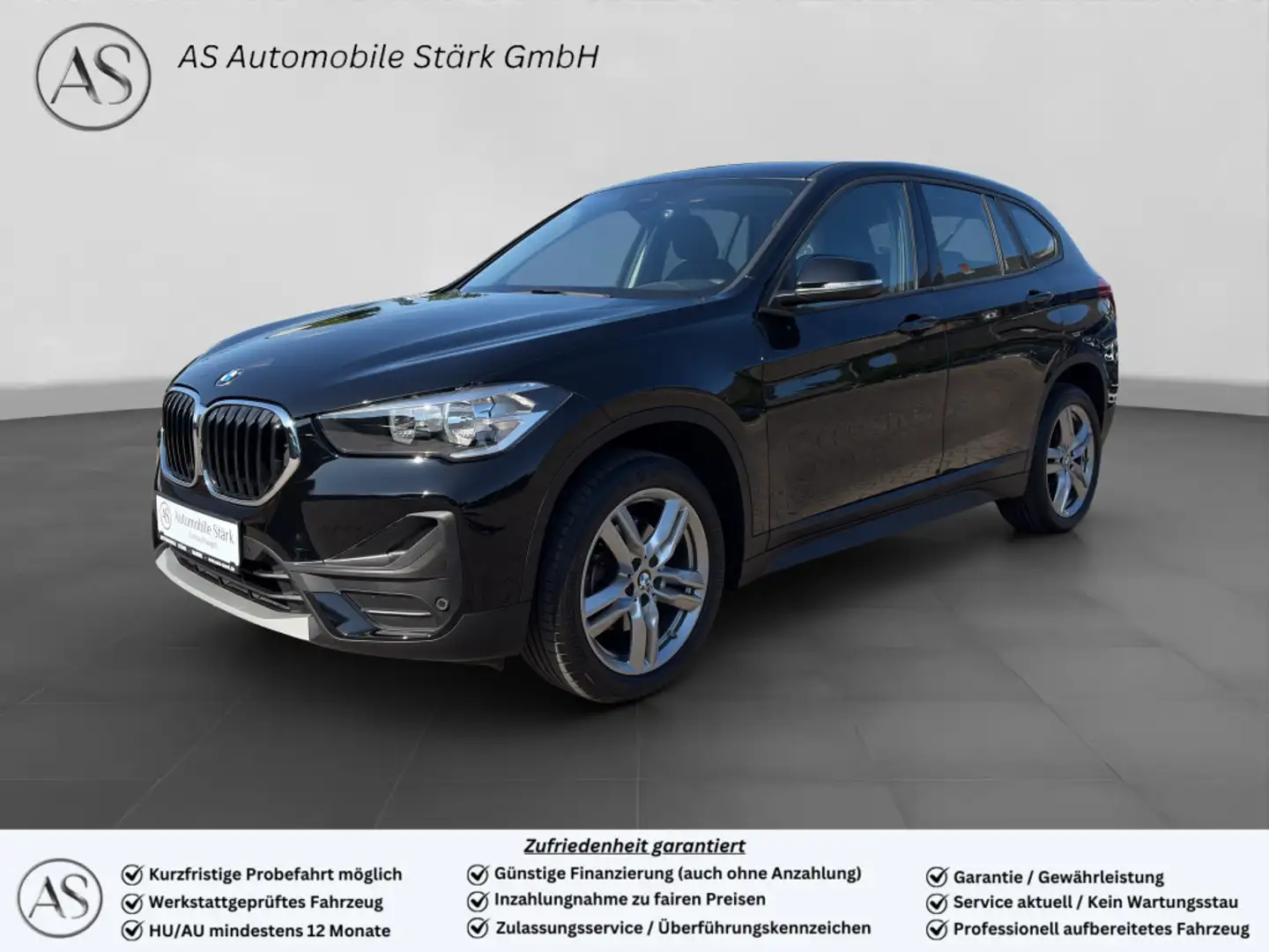 BMW X1 sDrive 18i Automatik+Navi+DAB+AHK+PDC Schwarz - 1
