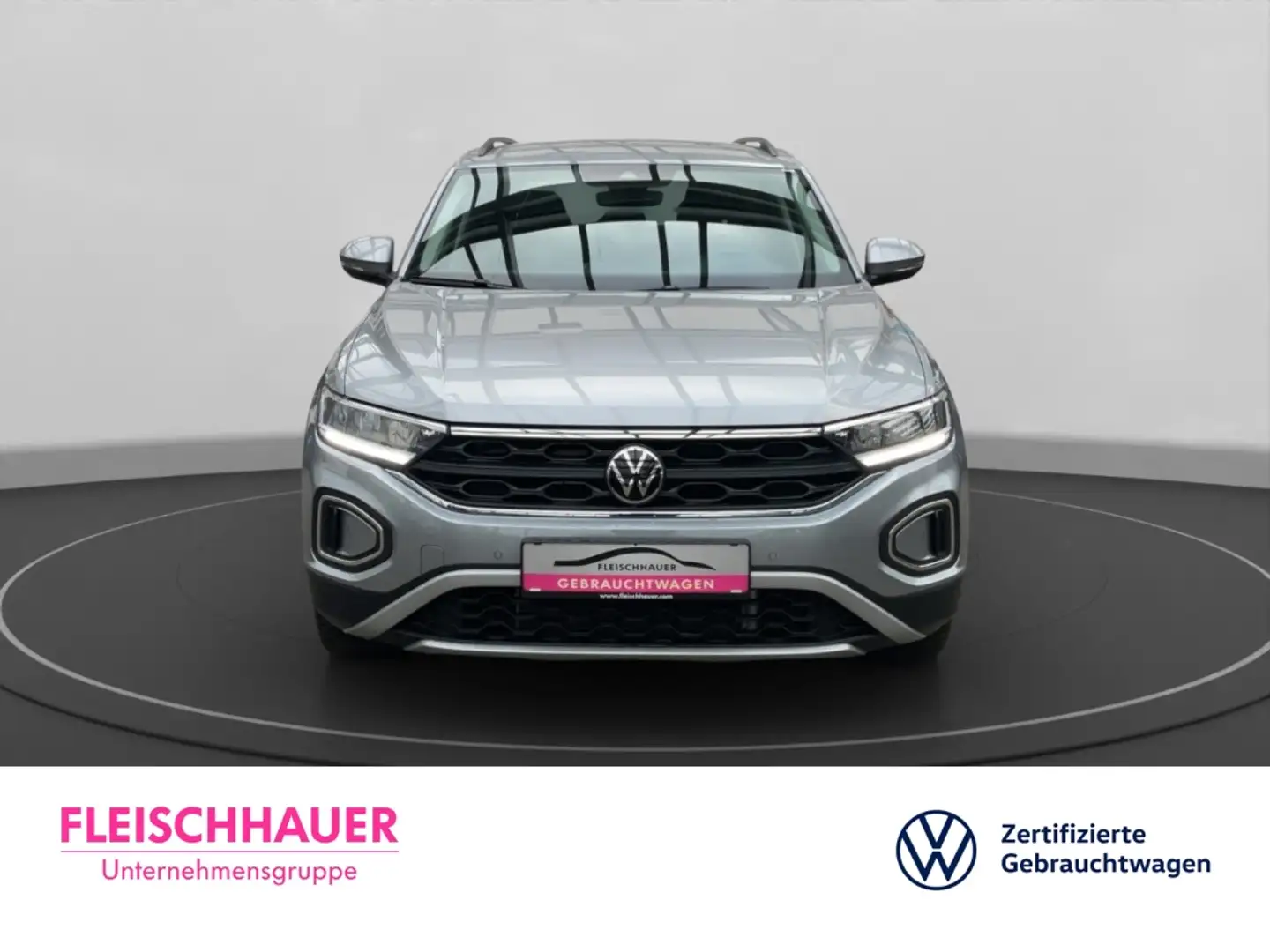 Volkswagen T-Roc 1.0 TSI AHK-ab. Navi Digitales Cockpit LED Klimaa Silber - 2