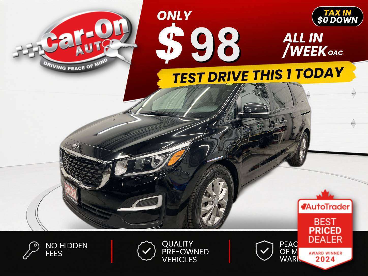 Black 2020 Kia Sedona Automatic