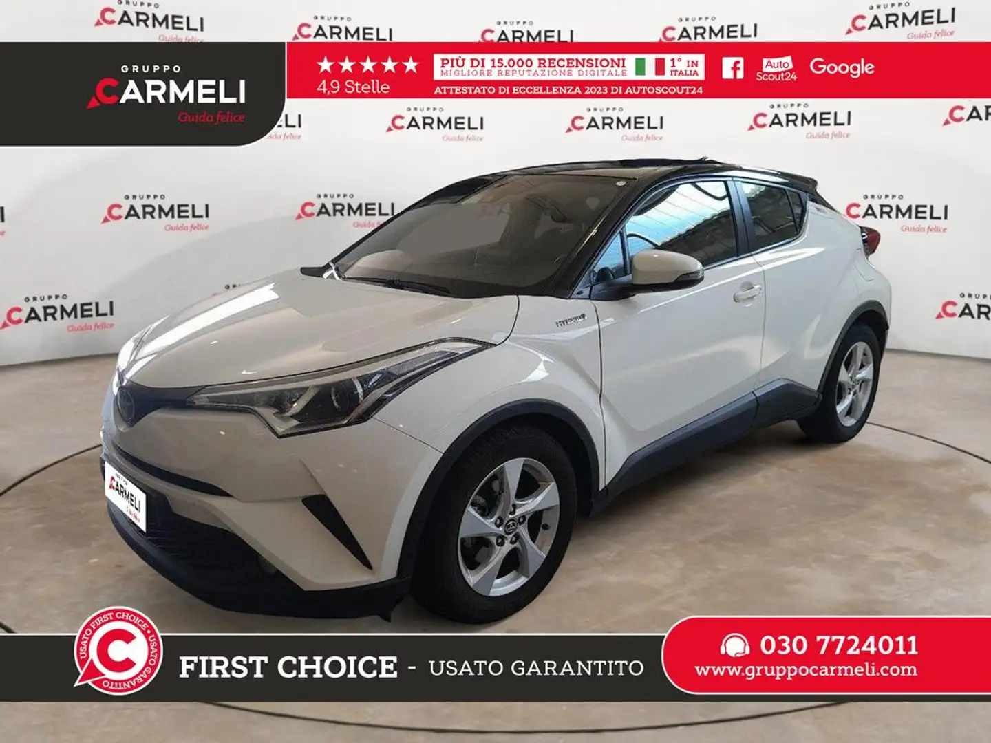 Toyota C-HR 1.8h Active 2wd e-cvt Bianco - 1