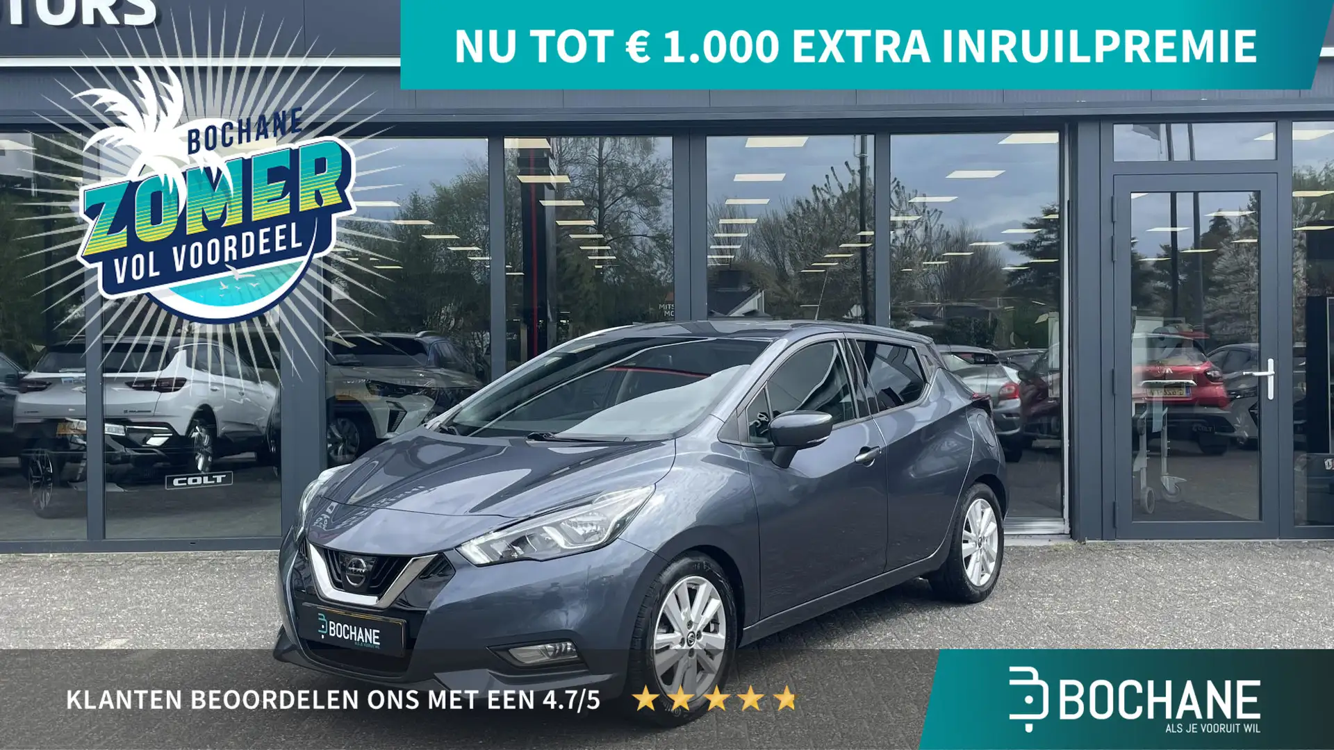 Nissan Micra 1.0 IG-T N-Connecta Grijs - 1