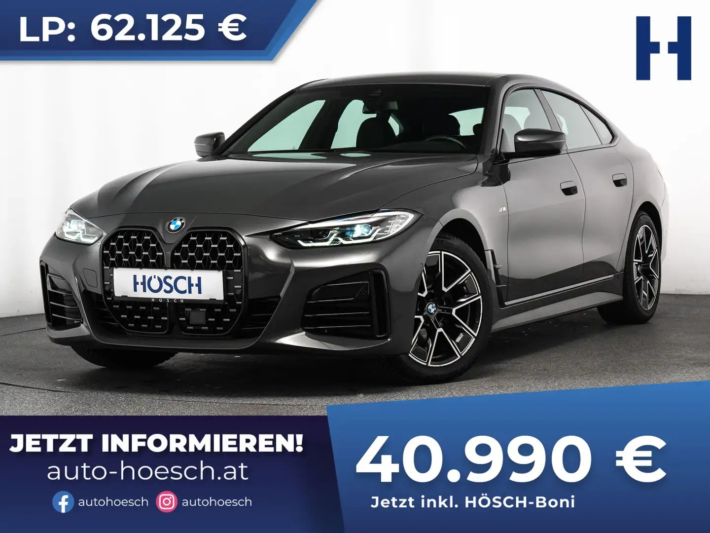 BMW 420 i Gran Coupe M Sport ERSTBESITZ NEUWERTIG ++ Grau - 1