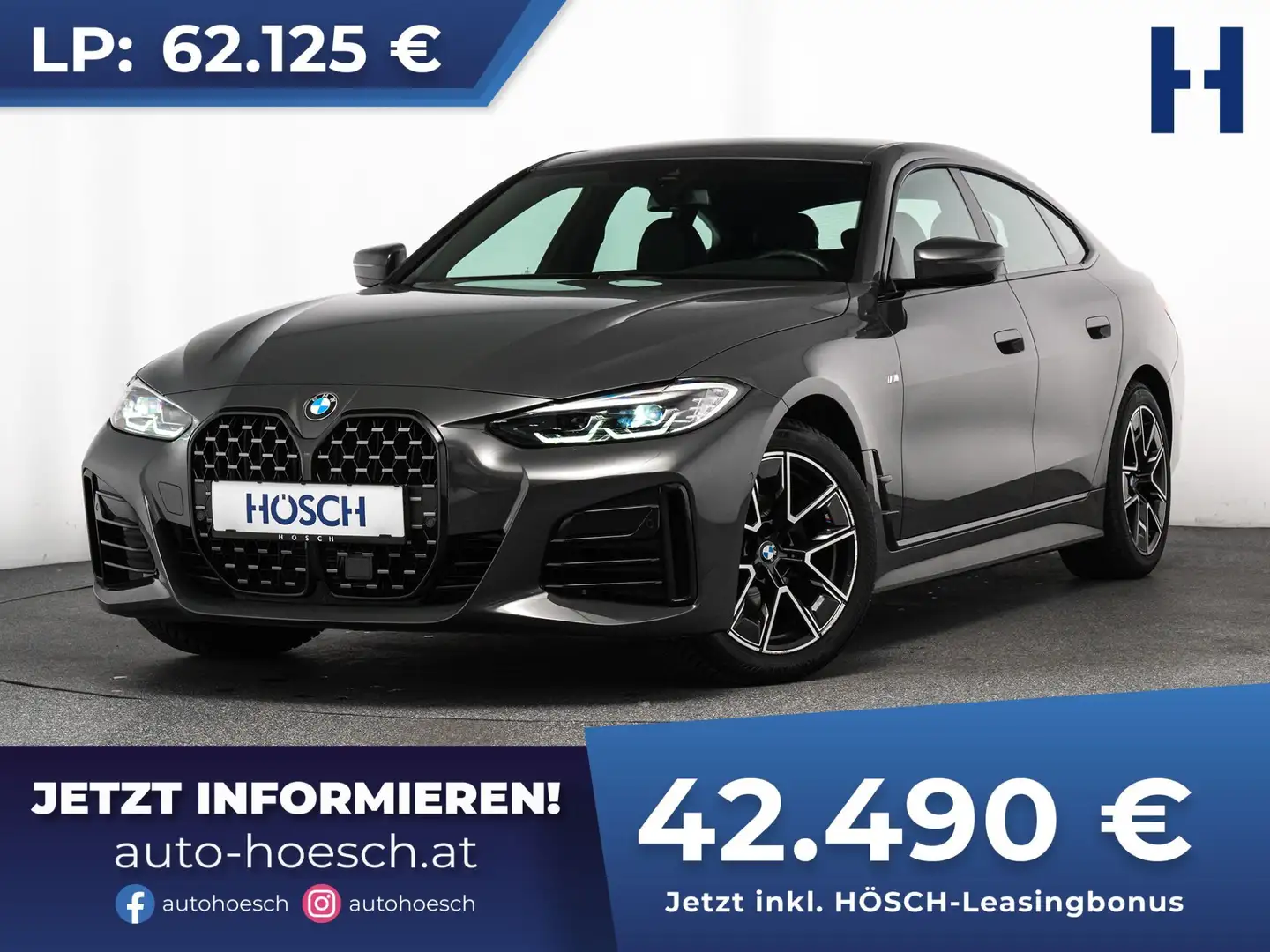BMW 420 i Gran Coupe M Sport ERSTBESITZ NEUWERTIG ++ Grau - 1