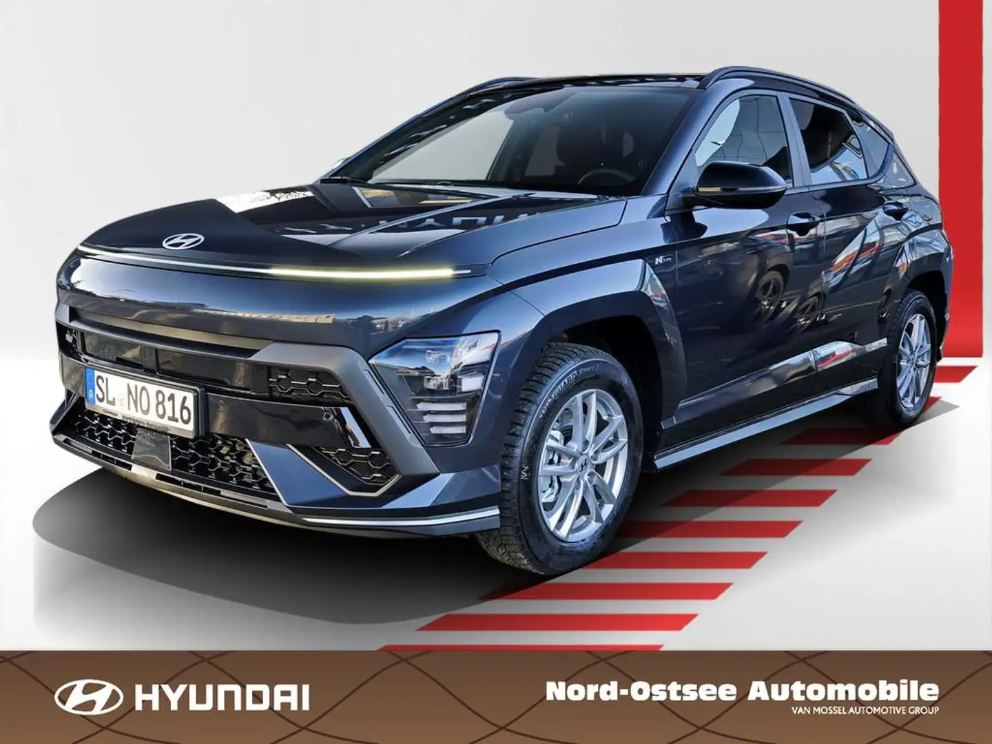 Hyundai KONA SX2 HEV N-Line Glas-Schiebedach Blau - 1