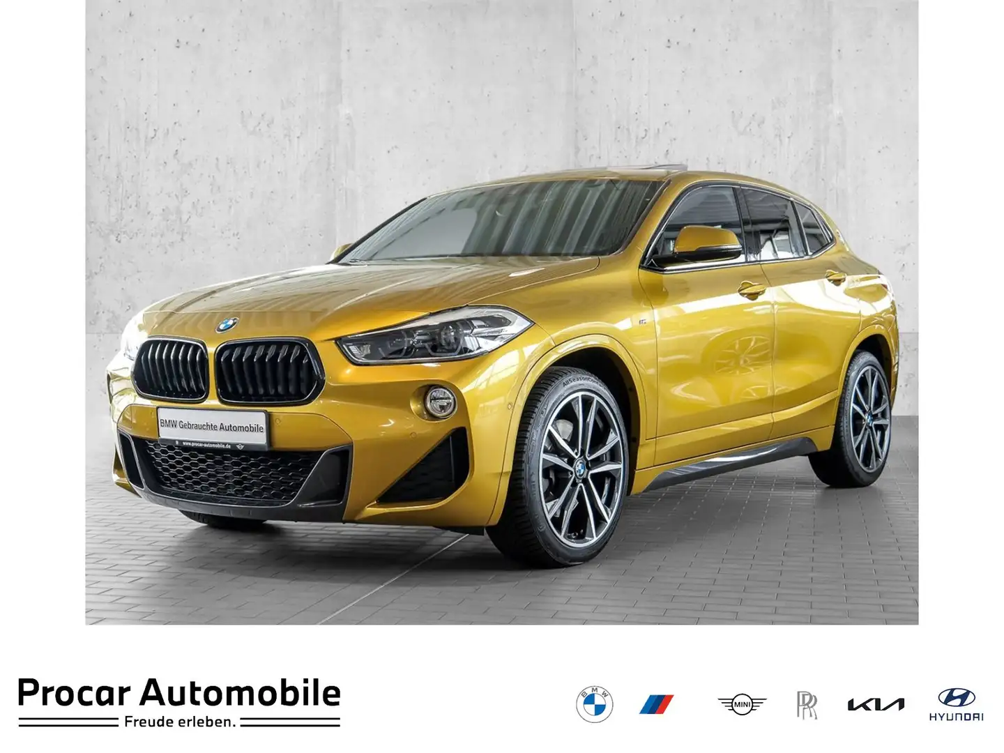 BMW X2 sDrive20i M-Sport HeadUp Pano Hifi Kamera Жовтий - 1
