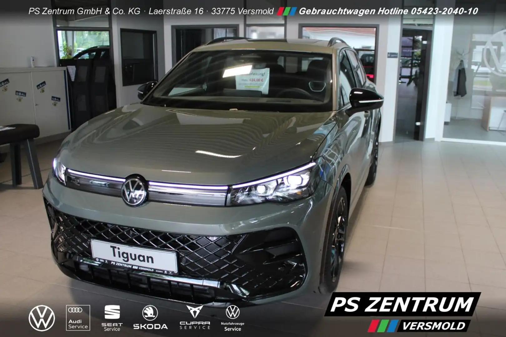 Volkswagen Tiguan R-Line 2.0 TDI HD Matrix Bluetooth Navi LED Grün - 1