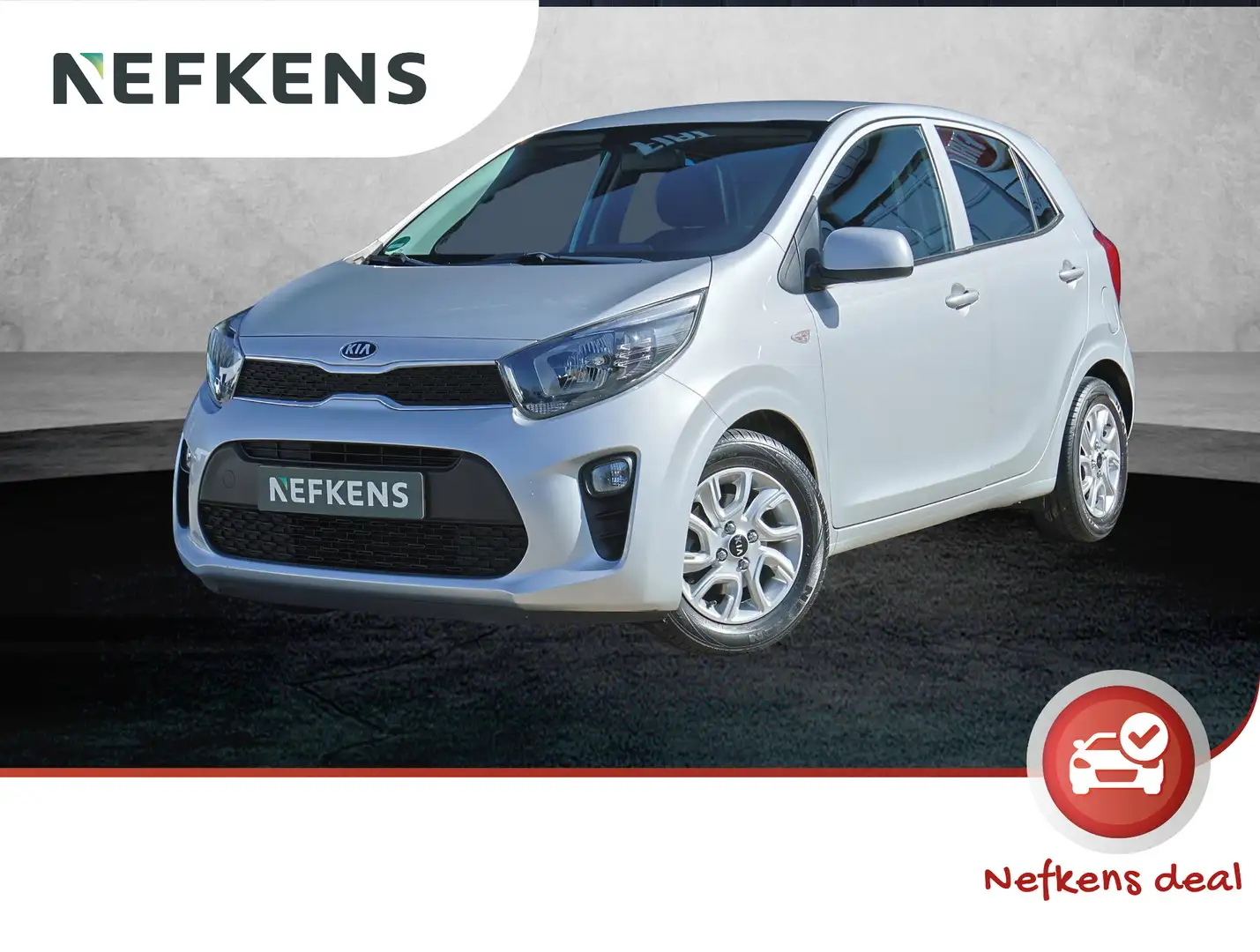 Kia Picanto 1.0 CVVT ComfortPlusLine Navigator | Airco | Achte Grau - 1