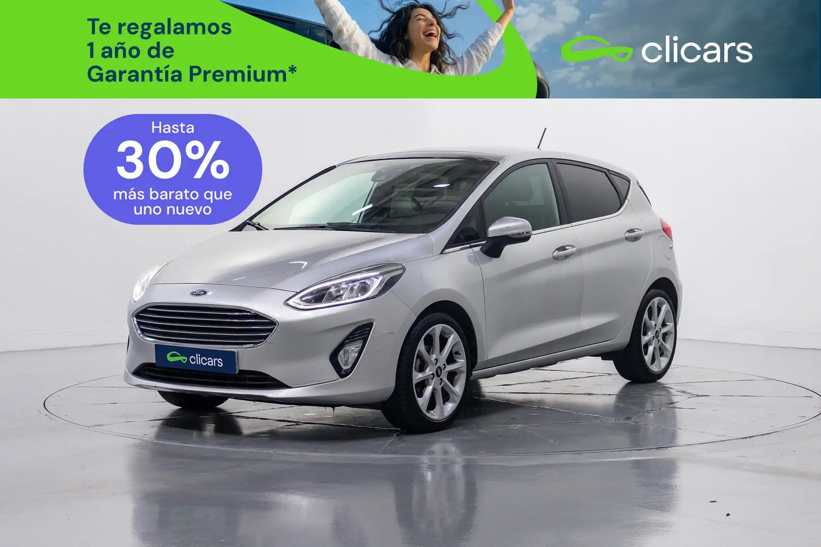 Ford Fiesta 1.5TDCi Titanium 85 Gris - 1