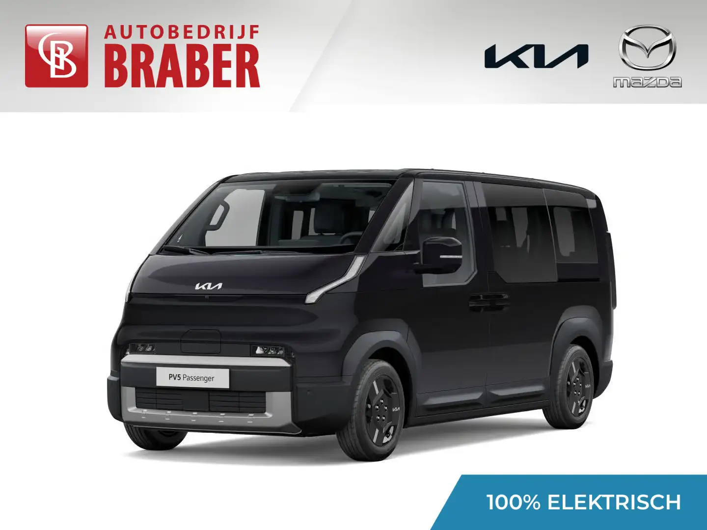 Kia PV5 Passenger Plus 71.2 kWh | Nieuw | Actieradius tot 412 km (WL Negro - 1