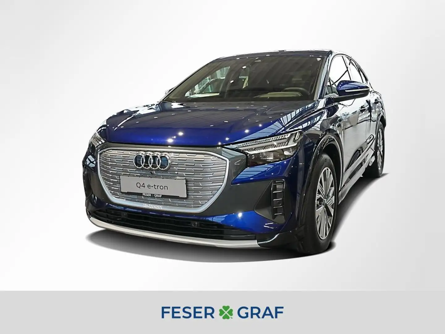 Audi Q4 e-tron Sportback 50 qu. Matrix Pano SONOS Blau - 1