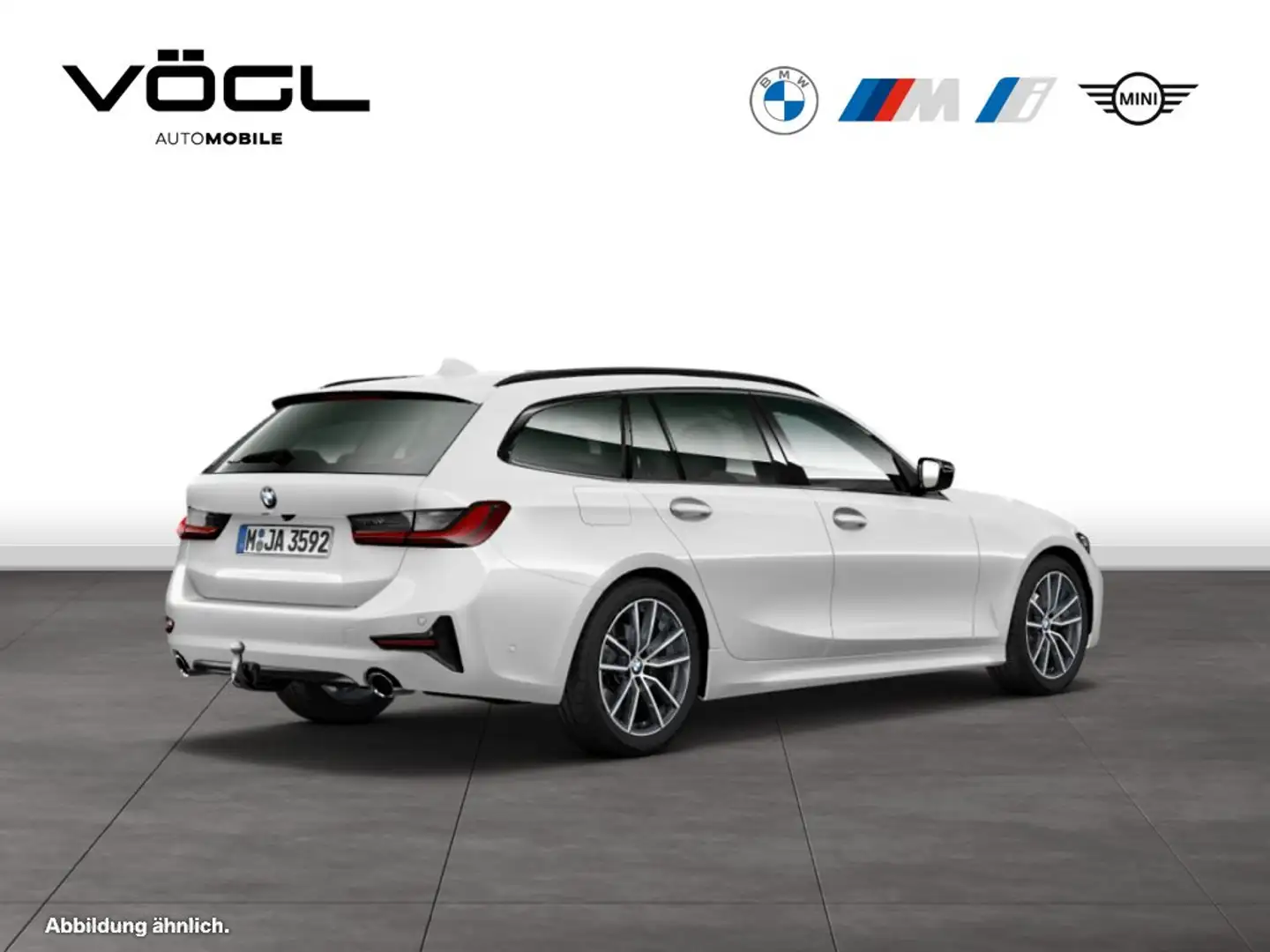 BMW 320 d Touring Sport Line Innovationspaket AHK Weiß - 2