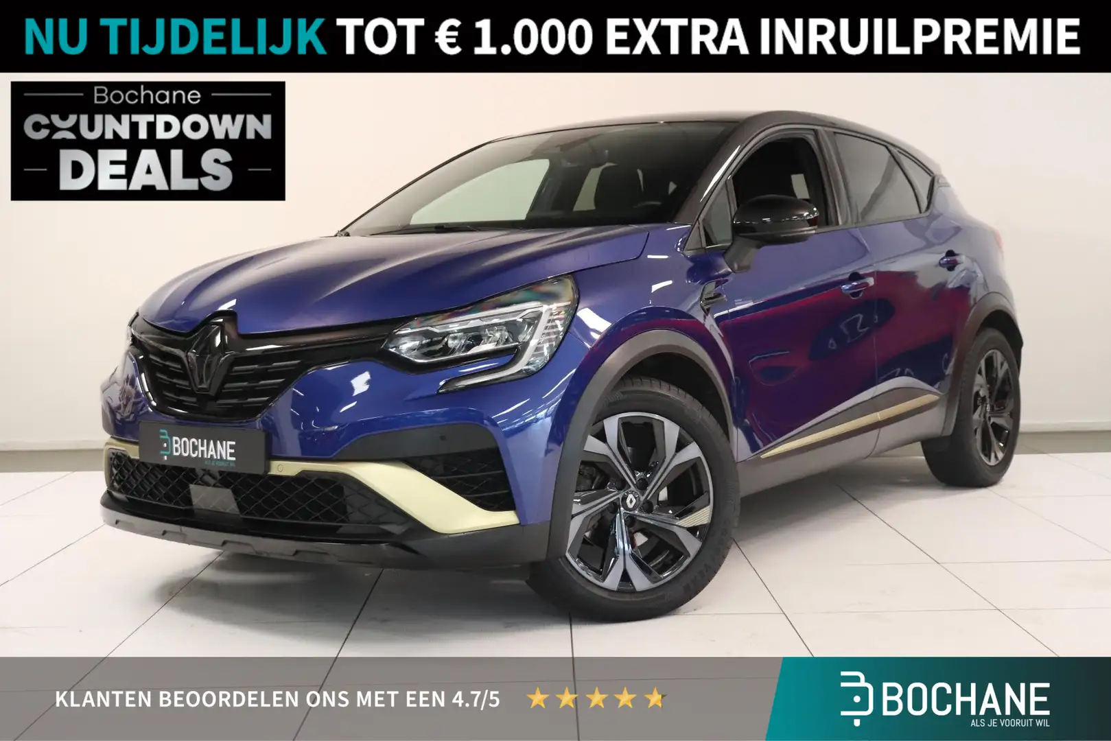Renault Captur 1.6 E-Tech full hybrid 145 E-Tech engineered | BOS Bleu - 1