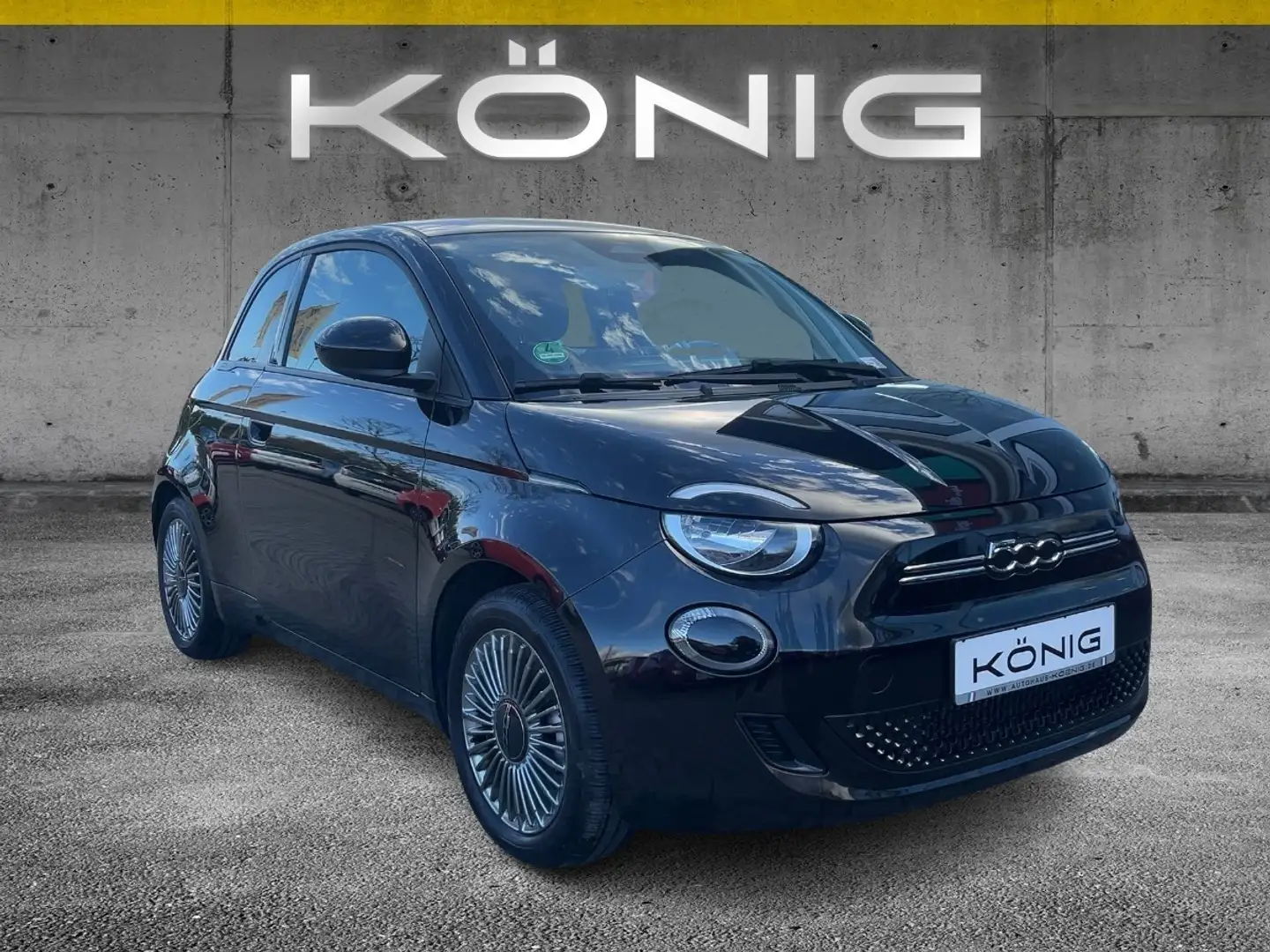 Fiat 500e Icon 118PS 42KWh Navi - Klimaautomatik Schwarz - 2